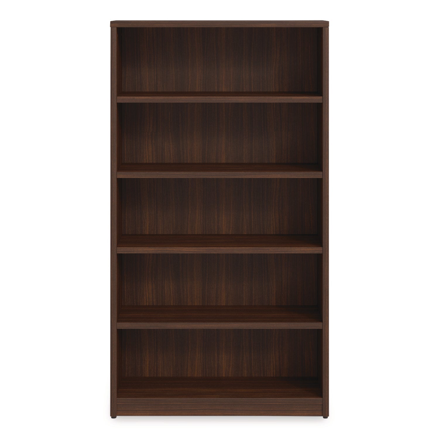 Alera® Alera Seville Bookcase, Five-Shelf, 36" x 14" x 65", Mahogany