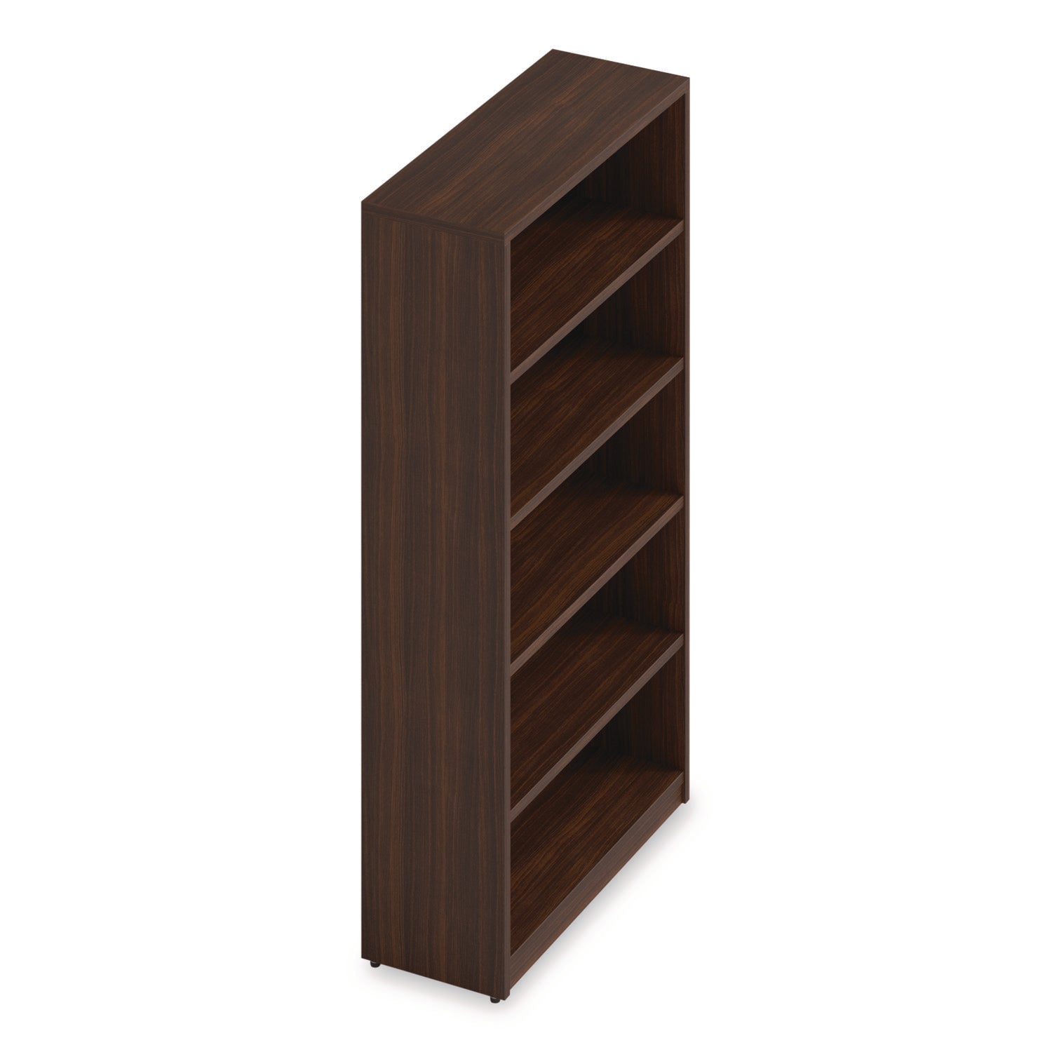 Alera® Alera Seville Bookcase, Five-Shelf, 36" x 14" x 65", Mahogany