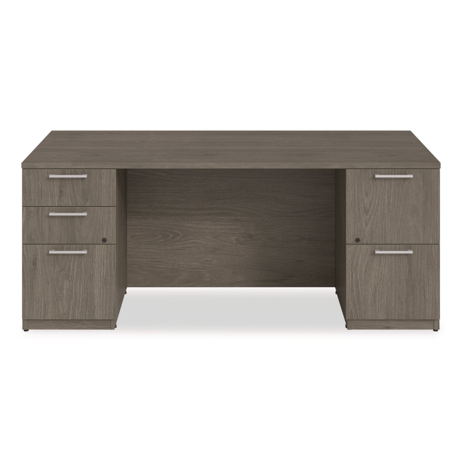 Alera® Alera Seville Series Double Pedestal Desk, 72" x 36" x 29", Walnut