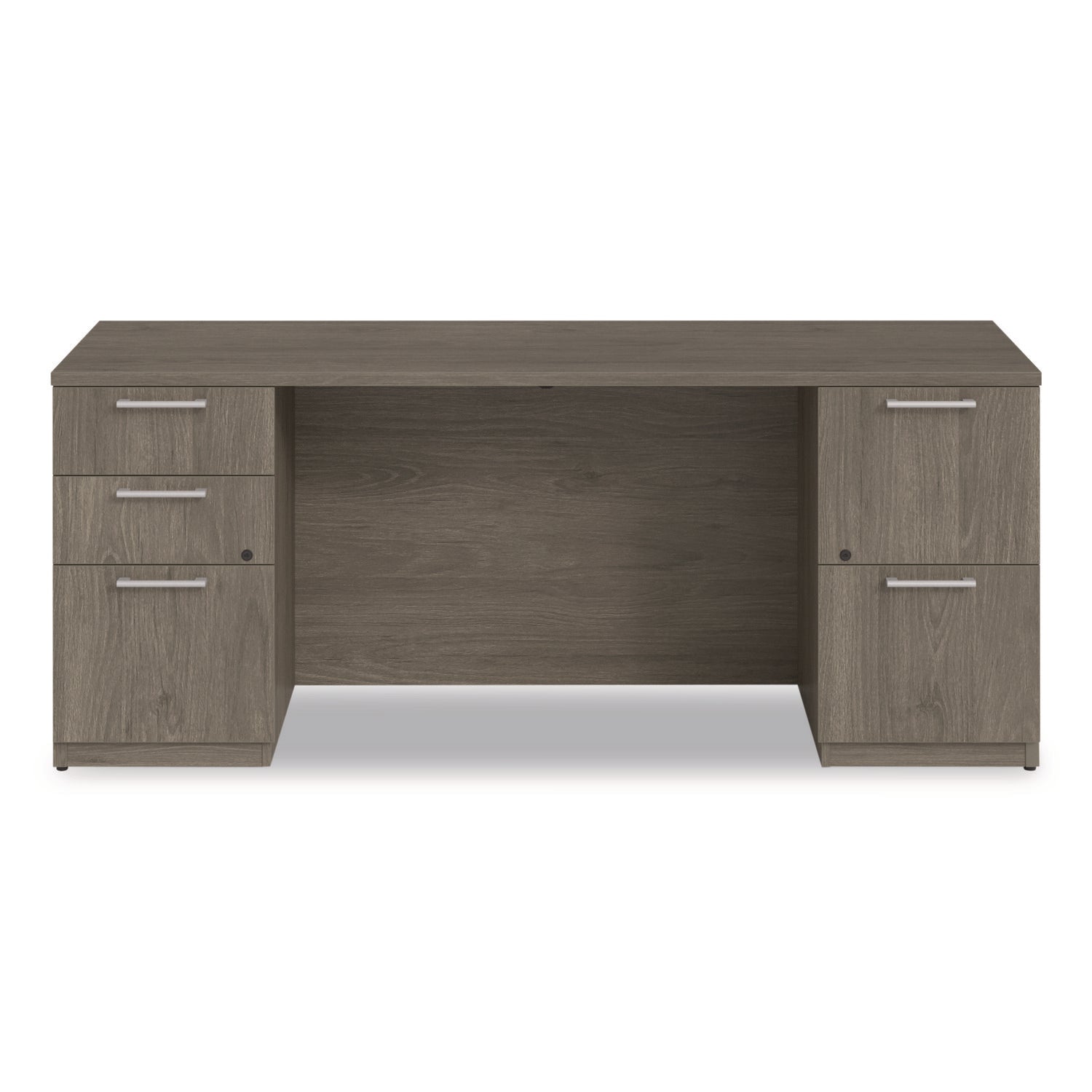 Alera® Alera Seville Series Double Pedestal Credenza, 72w x 24d x 29h, Walnut