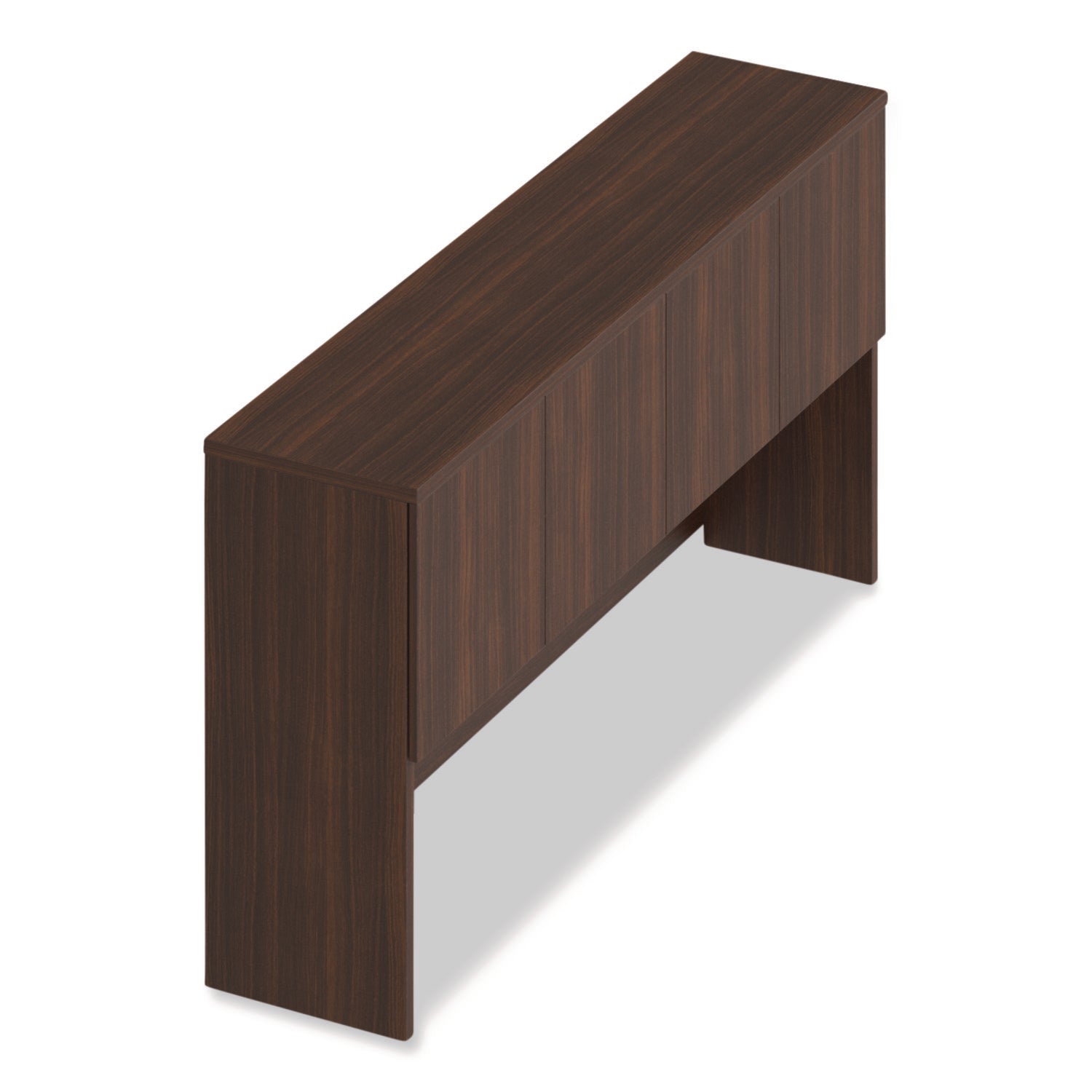 Alera® Alera Seville Hutch with Doors, 4 Compartments, 72" x 16" x 36", Mahogany