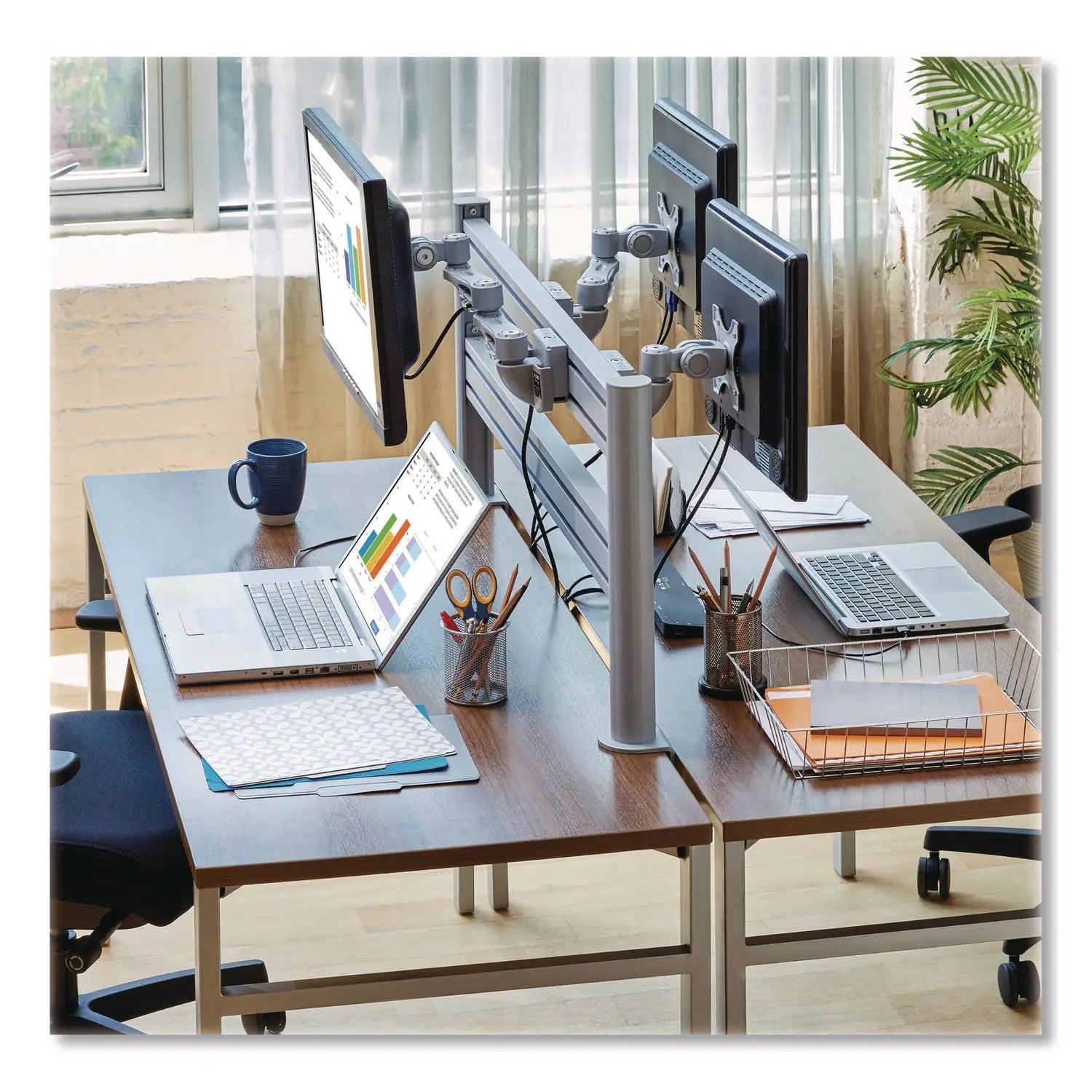 Tripp Lite by Eaton Single-Extension Monitor Mount for Slat Wall System for 32" TVs, 4.9w x 4.7d x 14.2h, Silver, Supports 22 lb