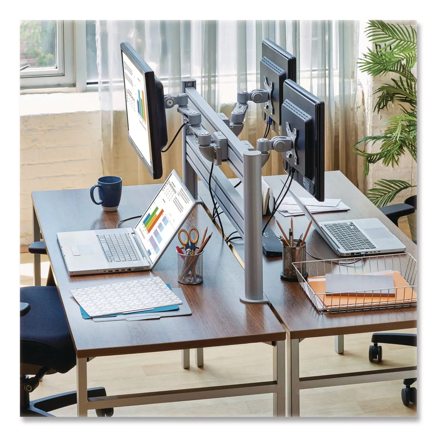 Tripp Lite by Eaton Monitor Mount for Slat Wall System for 32" TVs, 4.9w x 5.1d x 7.5h, Silver, Supports 22 lb