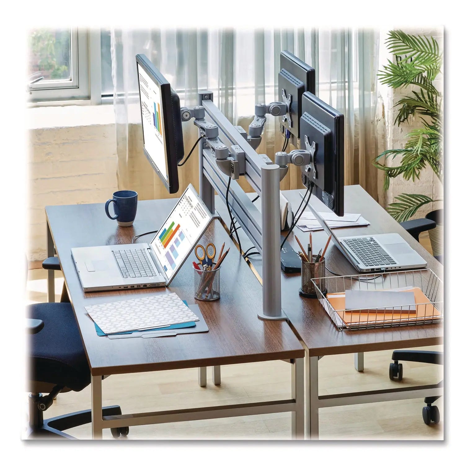 Tripp Lite by Eaton Slat Rail for Slat Wall System for 32" TVs, 3.39w x 1.8d x 41h, Silver, Supports 33 lb