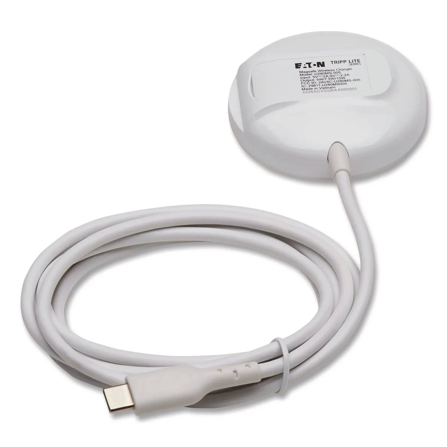 Tripp Lite by Eaton 15W Wireless Charging Pad, USB C, White