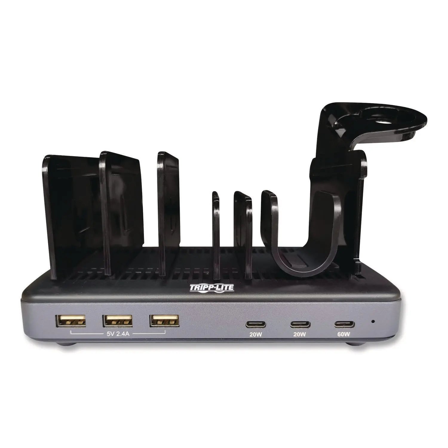 Tripp Lite by Eaton 120W Multi-Device Charging Station with Storage, 6 Devices, 7.3 x 4.45 x 1.33