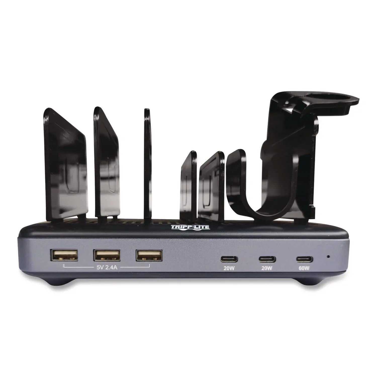 Tripp Lite by Eaton 120W Multi-Device Charging Station with Storage, 6 Devices, 7.3 x 4.45 x 1.33