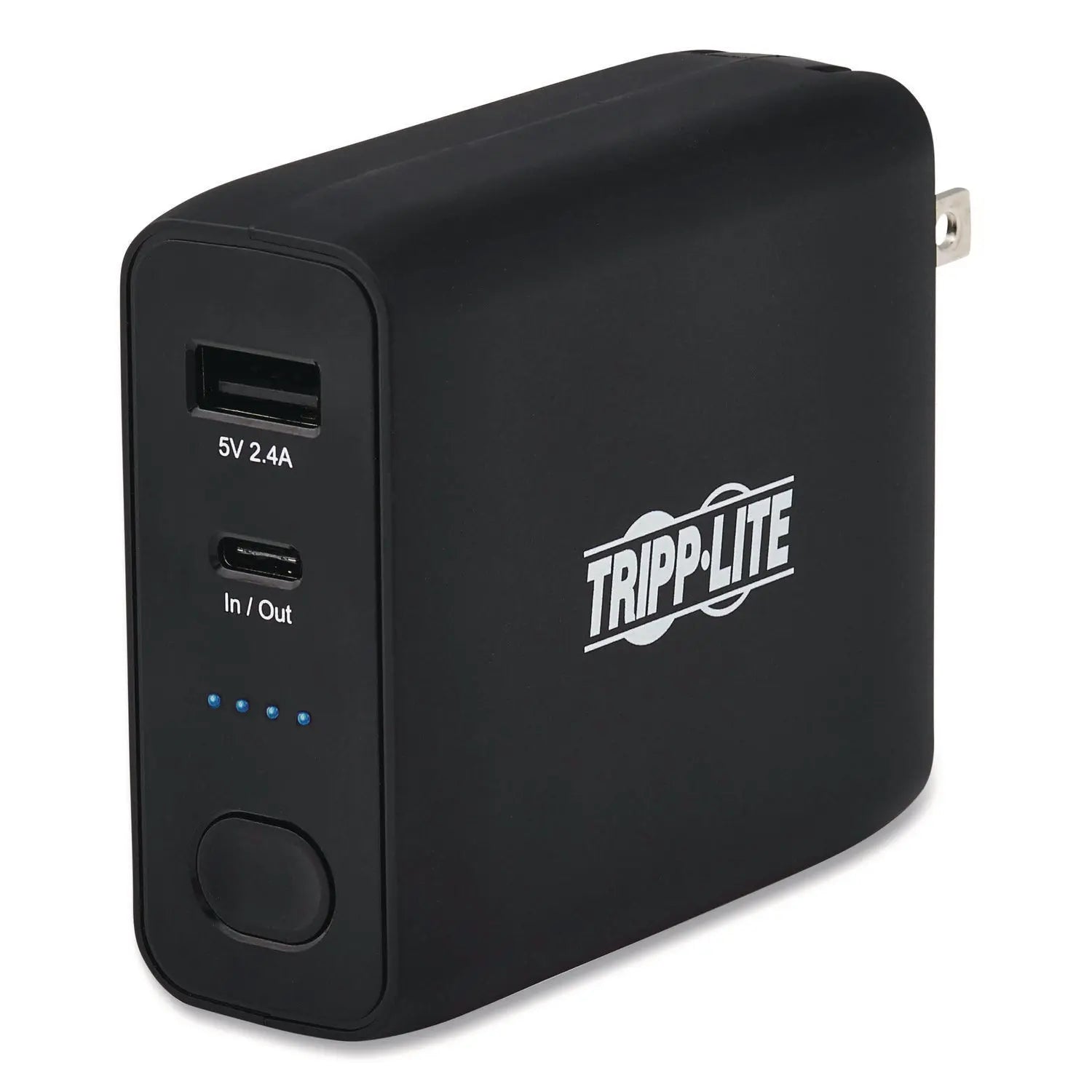 Tripp Lite by Eaton Portable Mobile Power Bank and USB Battery Wall Charger Combo, USB C, USB A, Black