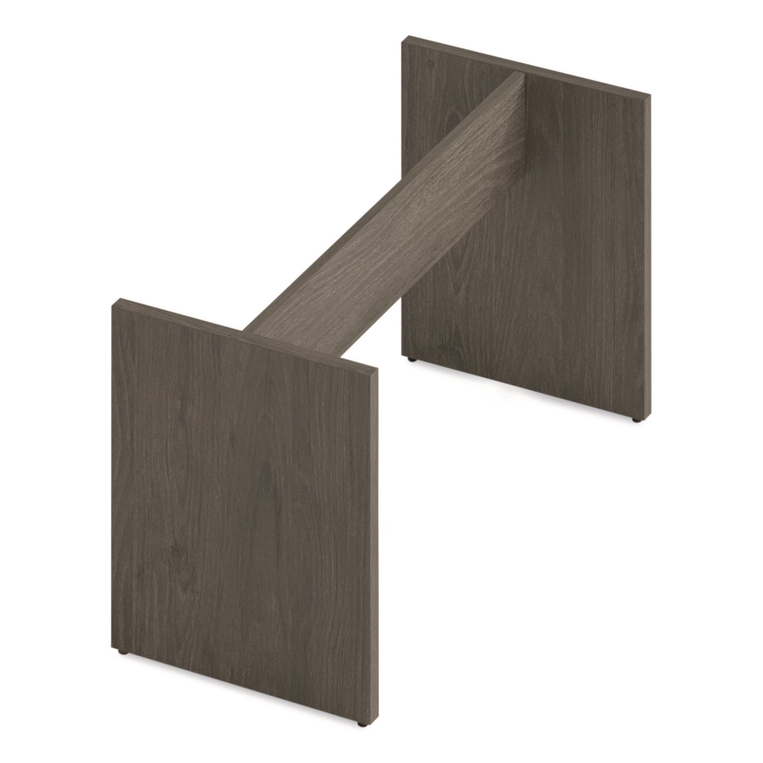 Alera® Alera Seville 96" Wide Conference Table Base, 50w x 22d x 28h, Walnut