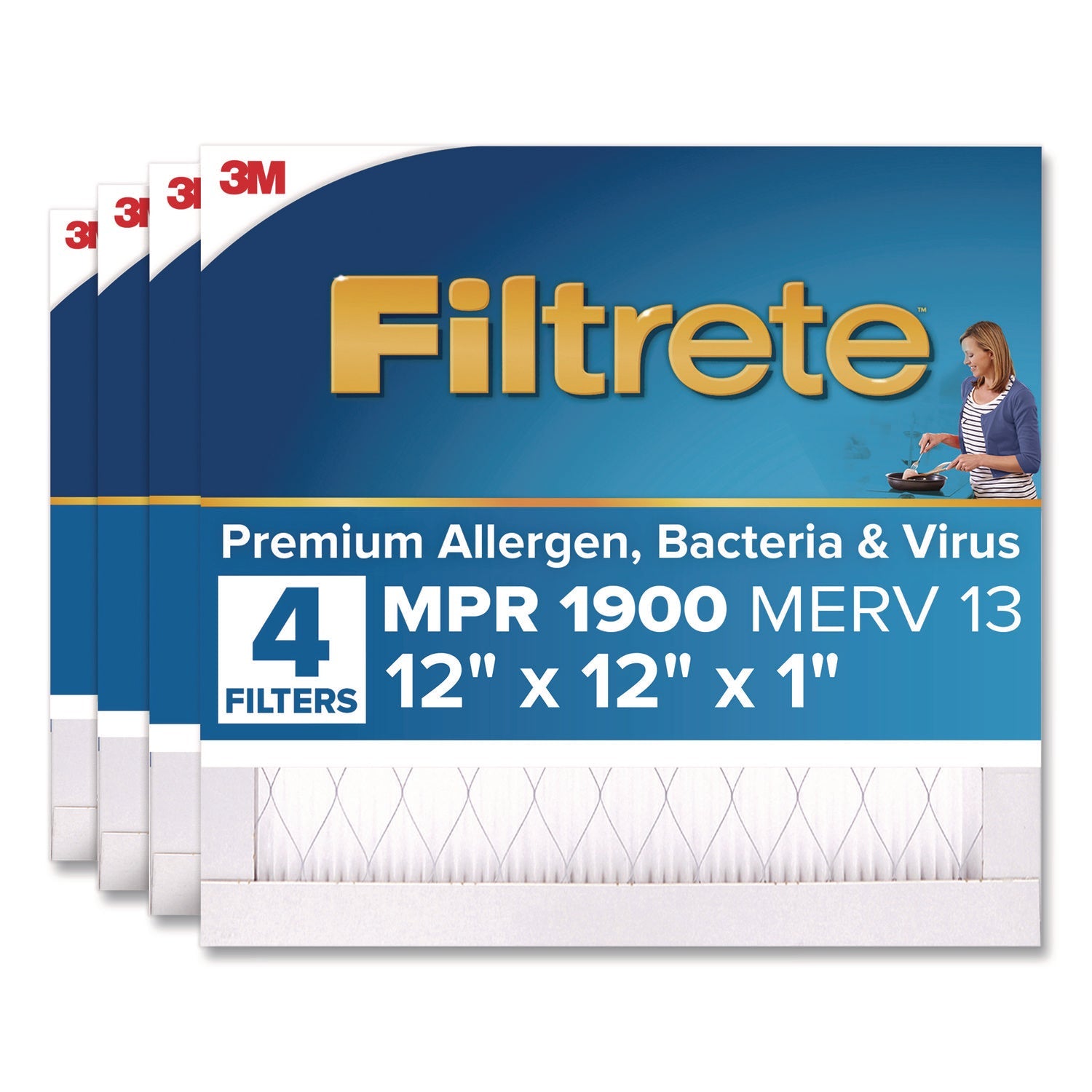 Filtrete™ High Performance Air Filter, 12 x 12, 4/Carton - Bloom Skins