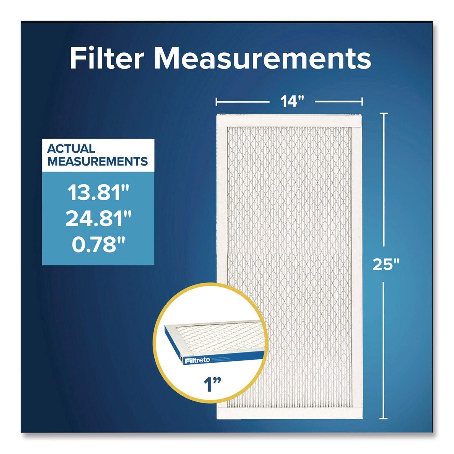 Filtrete™ High Performance Air Filter, 14 x 25, 4/Carton - Bloom Skins