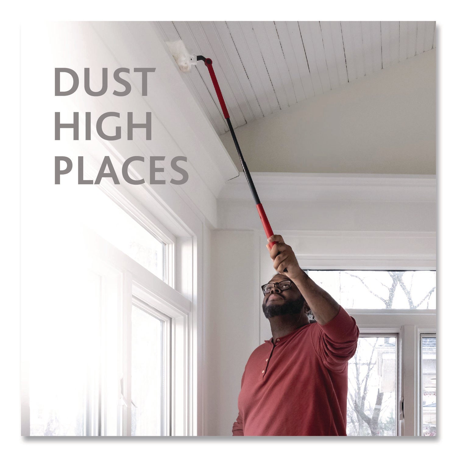 O-Cedar® Flex and Catch Heavy-Duty Dusting Kit, 1 Duster Wand and 3 Refills, 6/Carton