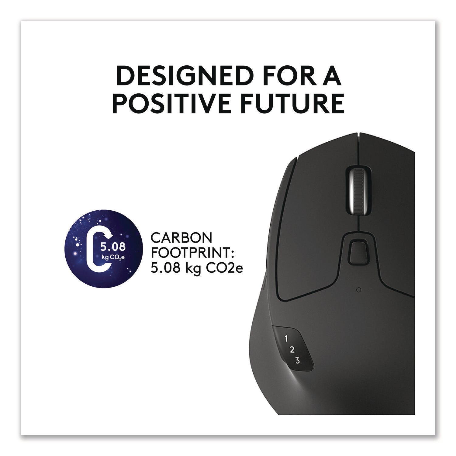 Logitech® M720 Triathlon Wireless Mouse, 2.4 GHz Frequency, 33 ft Wireless Range, Right Hand Use, Black