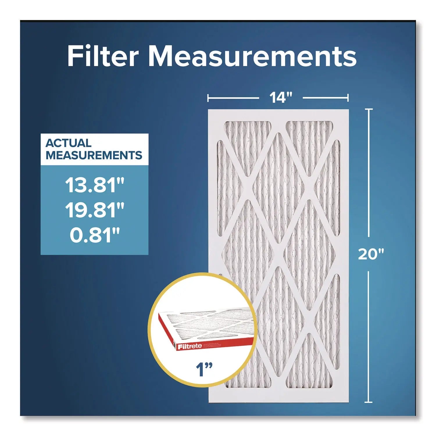 Filtrete™ Allergen Defense Air Filter, 12 x 20, 4/Carton