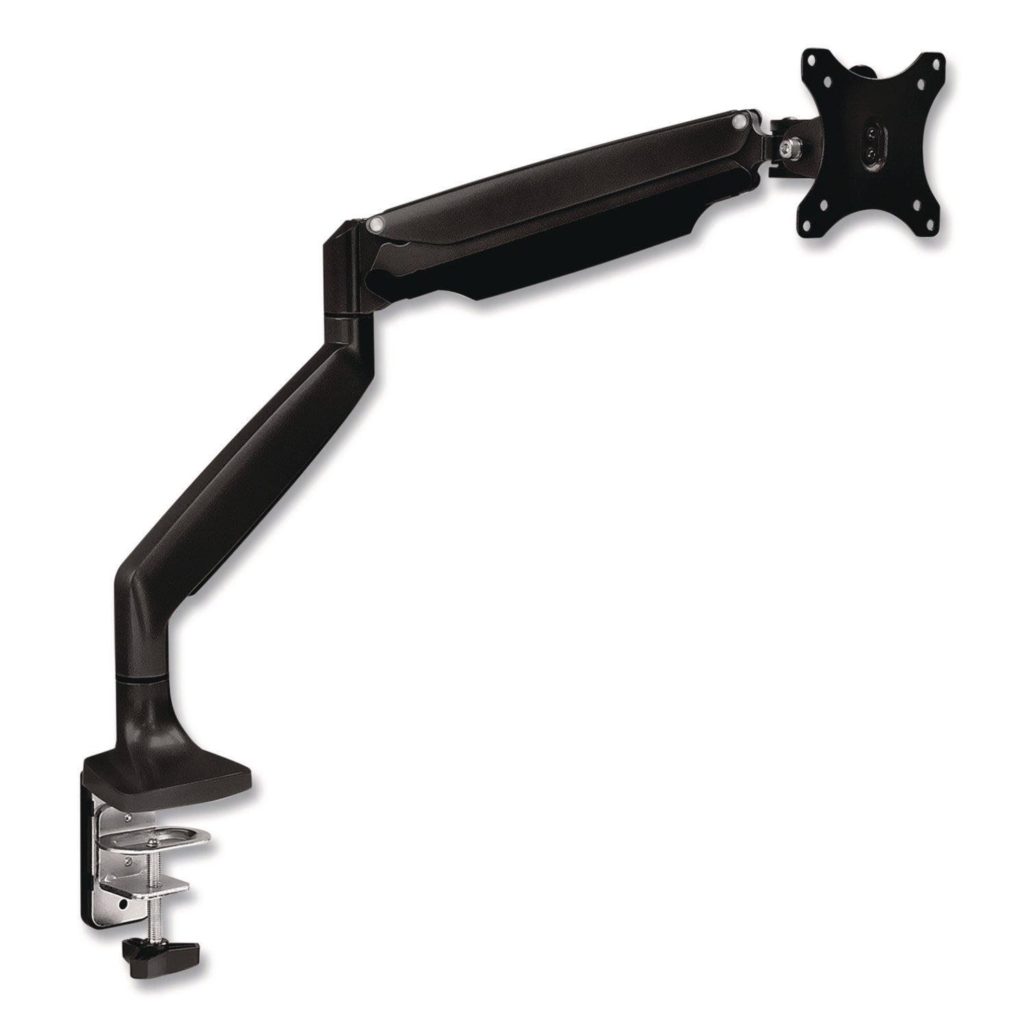 MOUNT-IT! Single Monitor Gas-Spring Mounting Arm, For 13" to 32" Monitors, 360 Degree Rotation, +/-45 Degree Tilt, Black, Supports 20lb - Bloom Skins
