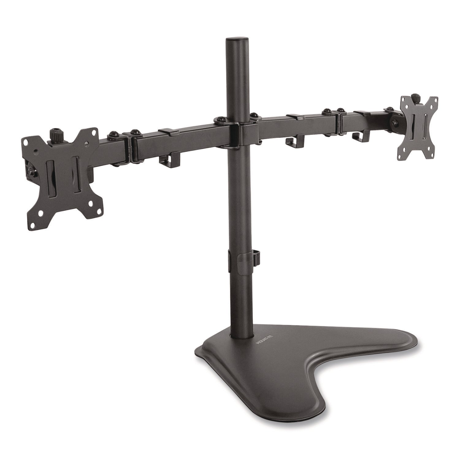 MOUNT-IT! Dual Monitor Desk Stand, For 19" to 32" Monitors, 36.4" x 11" x 18.3", Black, Supports 17.6 lb