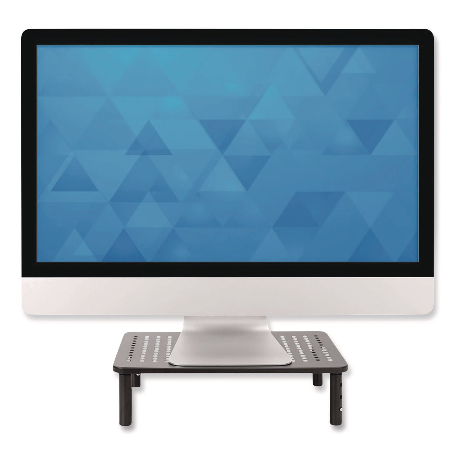 MOUNT-IT! Adjustable Desktop Monitor Riser, For Up to 32" Monitors, 14.57" x 9.25" x 5.51", Black, Supports 44 lb - Bloom Skins