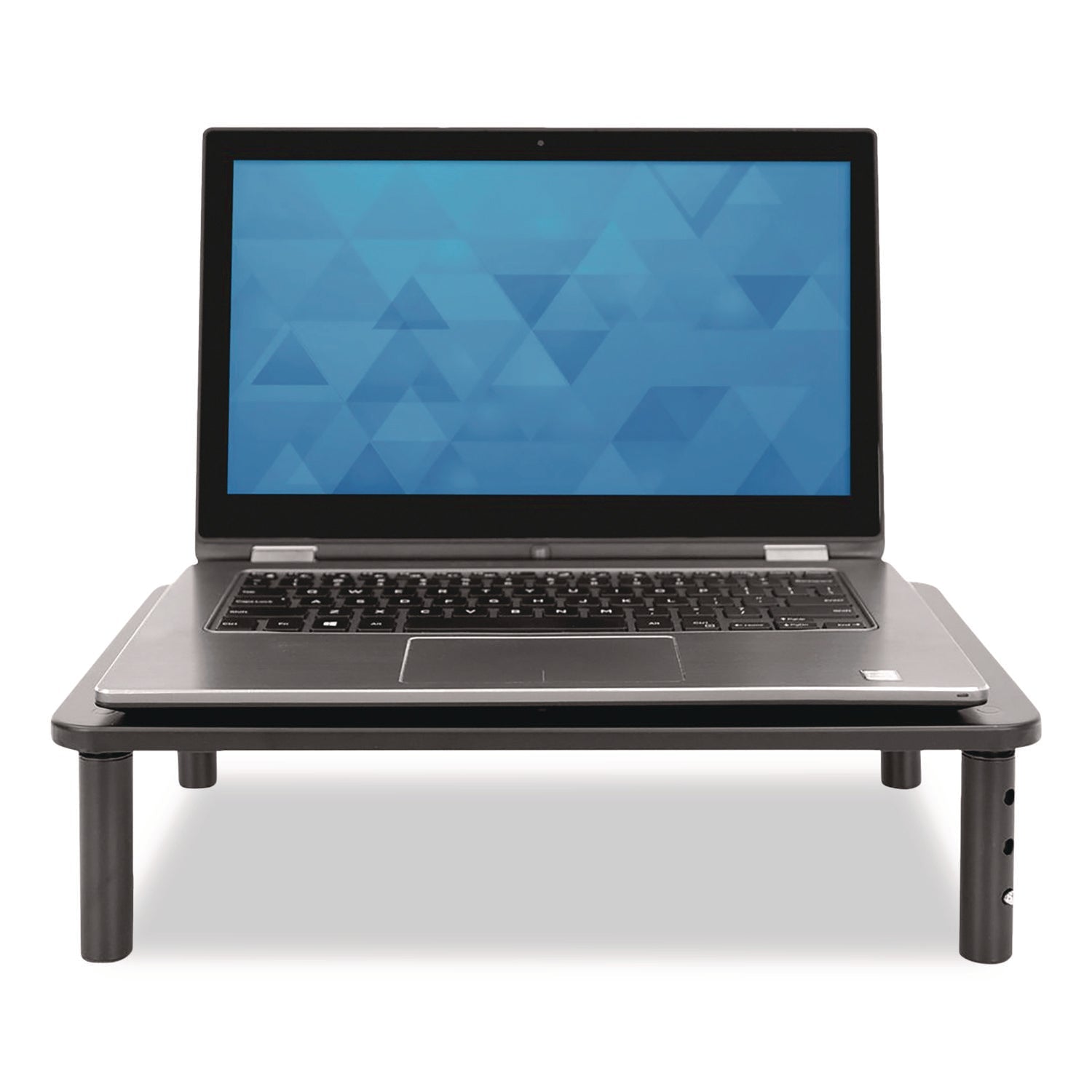 MOUNT-IT! Adjustable Desktop Monitor Riser, For Up to 32" Monitors, 14.57" x 9.25" x 5.51", Black, Supports 44 lb - Bloom Skins