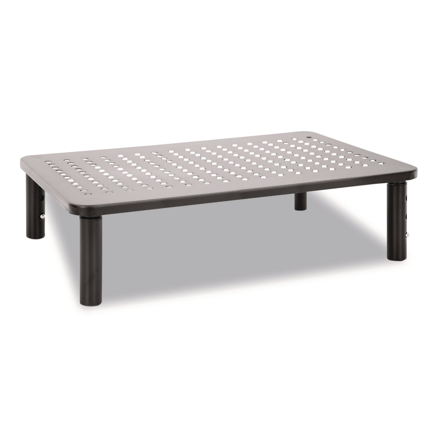 MOUNT-IT! Adjustable Desktop Monitor Riser, For Up to 32" Monitors, 14.57" x 9.25" x 5.51", Black, Supports 44 lb - Bloom Skins