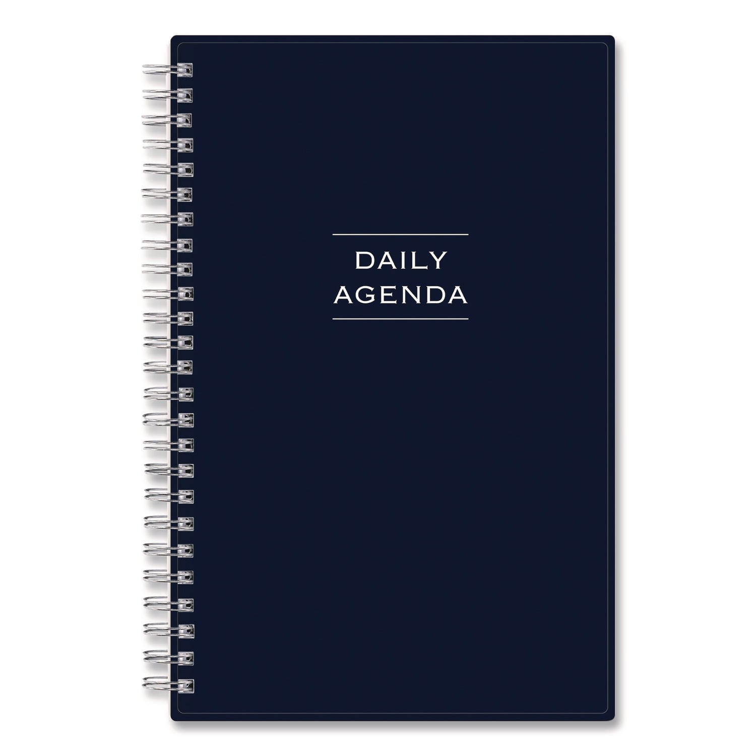 Blue Sky® Perpetual Daily Planner, 8.5 x 5.5, Blue Cover, 52 Weeks: Undated - Bloom Skins