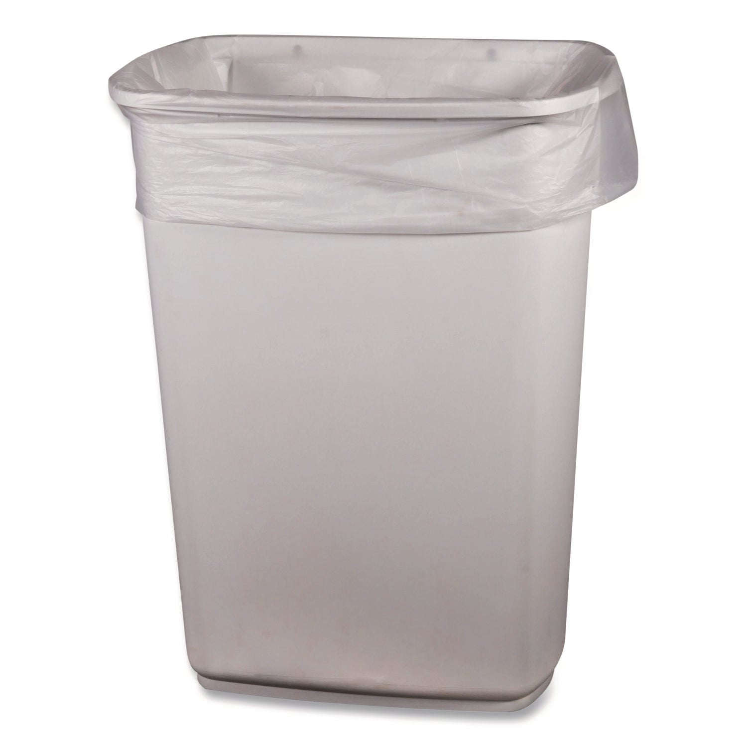 Heritage Linear Low-Density Can Liners, 16 gal, 0.5 mil, 24" x 32", Clear, 500/Carton
