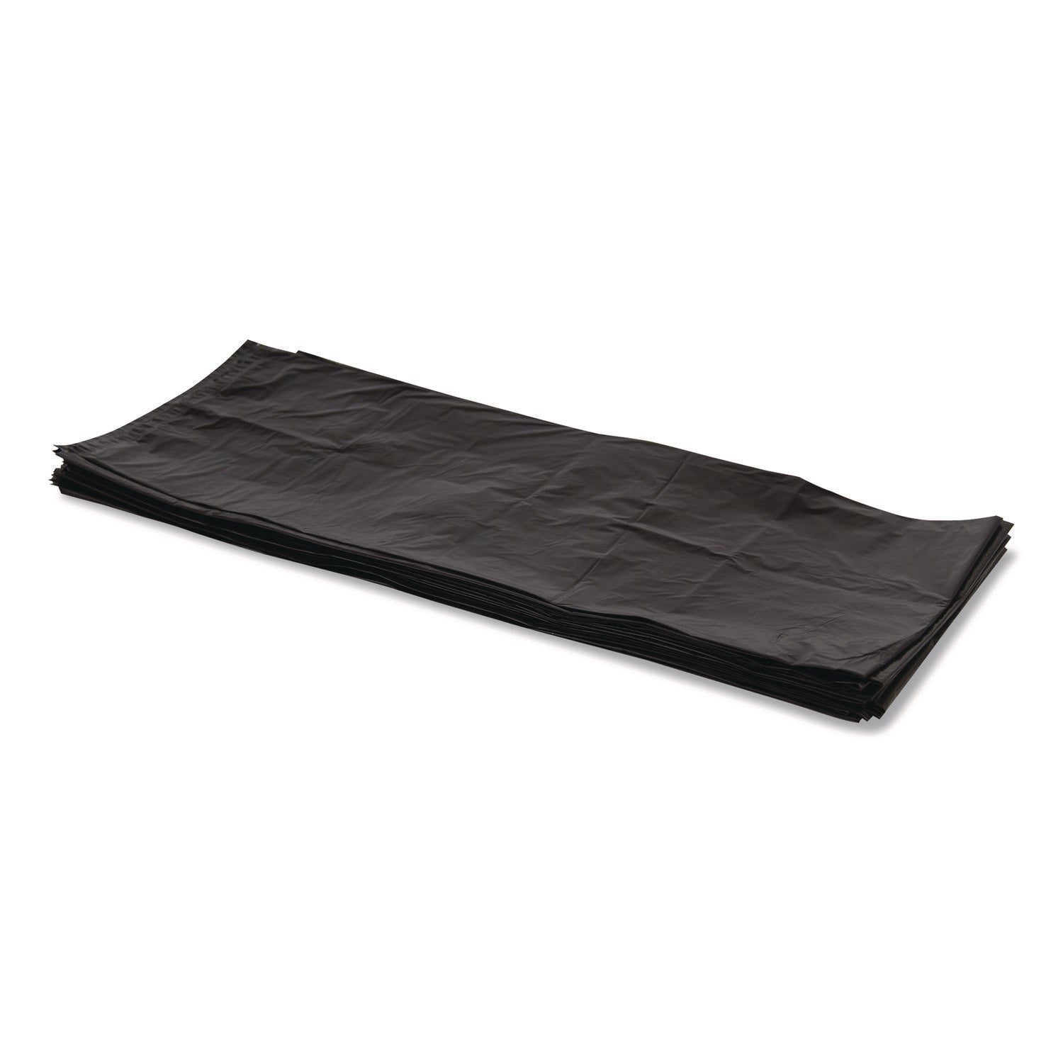 Heritage Linear Low Density Can Liners, 56 gal, 1.5 mil, 46' x 50", Black, 100/Carton