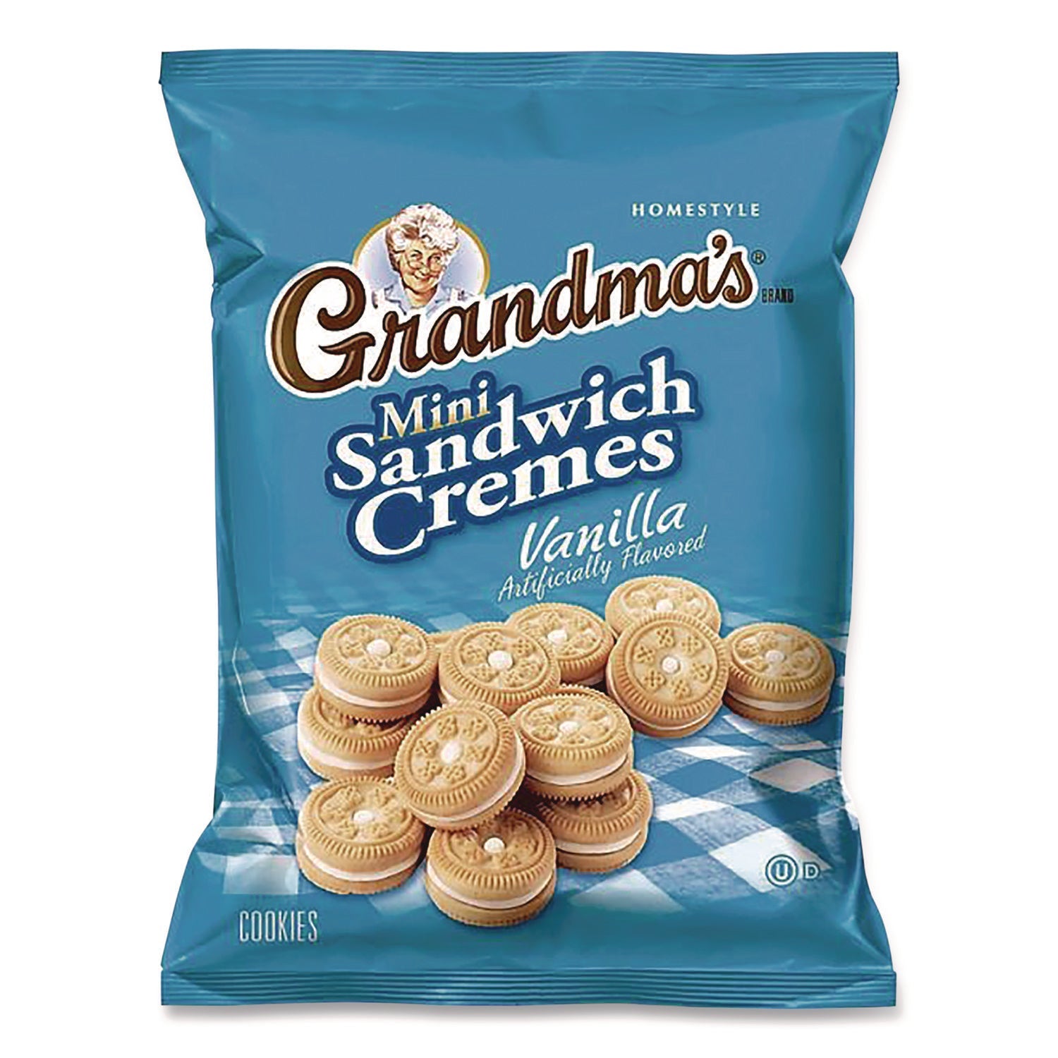 Grandma's® Mini Vanilla Creme Sandwich Cookies, 2.12 oz Packet, 60/Carton