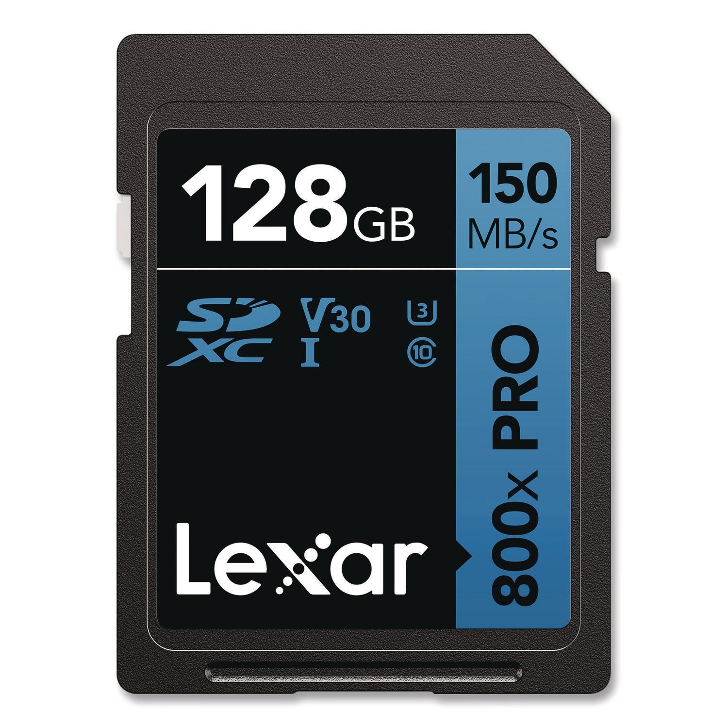 Lexar™ High-Performance PRO BLUE Series SDXC Memory Card, UHS-I V30 U1 Class 10, 128 GB