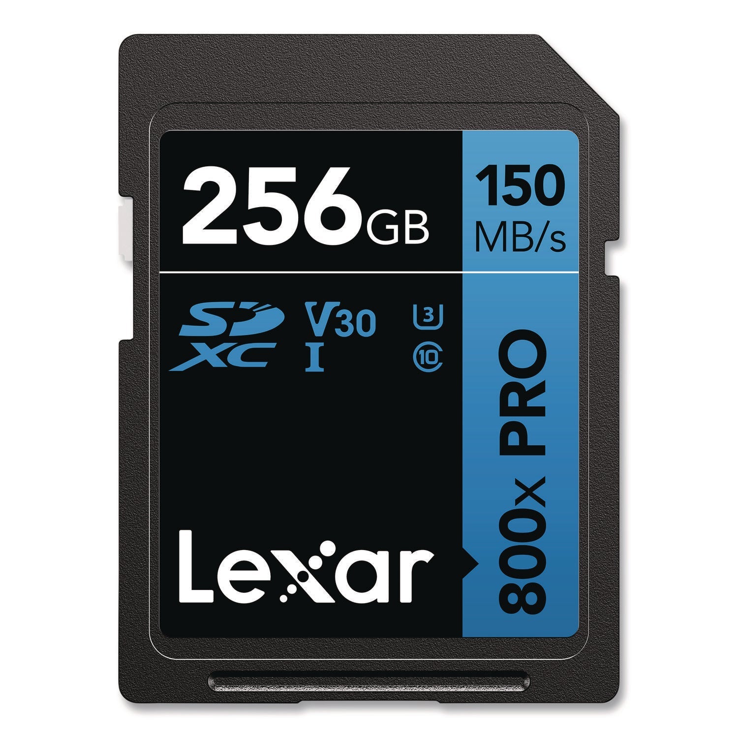 Lexar™ High-Performance PRO BLUE Series SDXC Memory Card, UHS-I V30 U1 Class 10, 256 GB