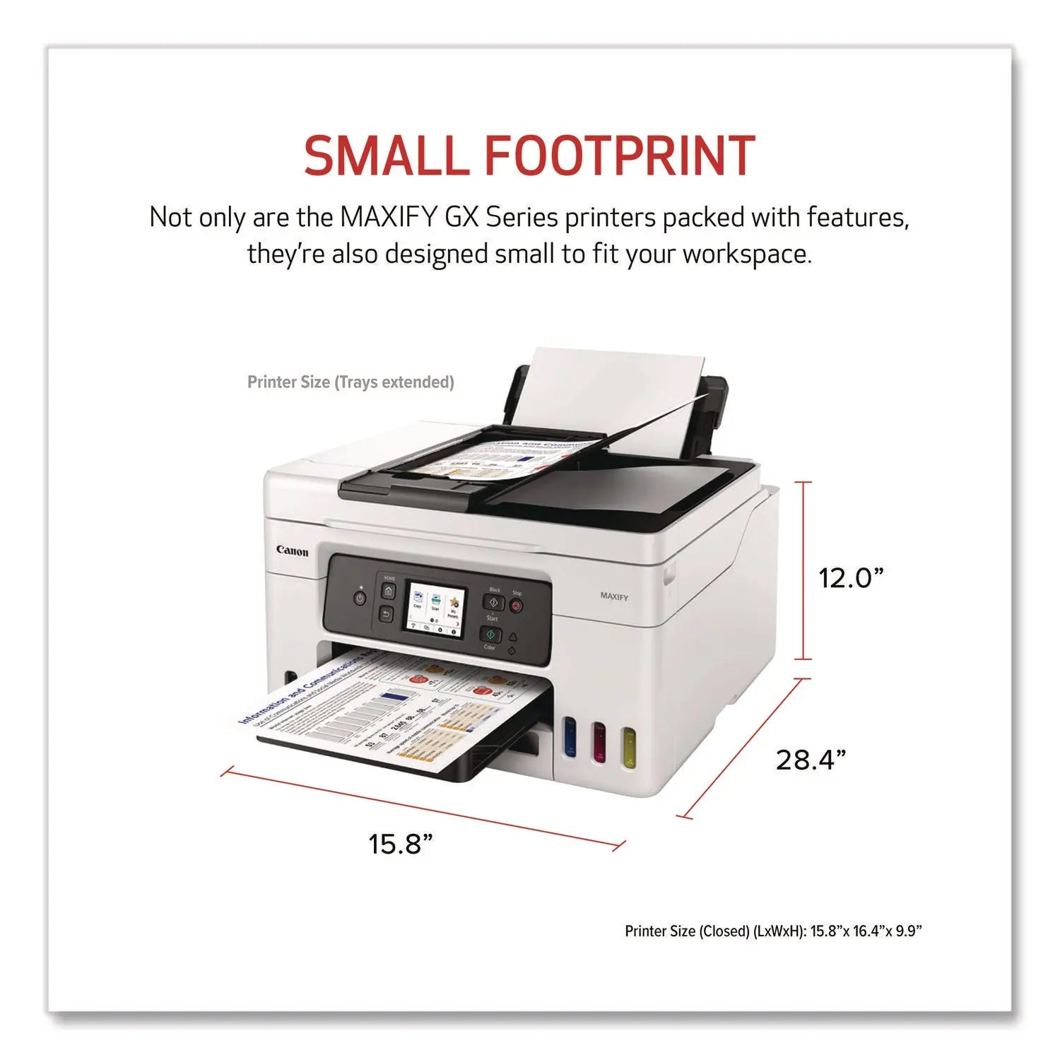 Canon® MegaTank MAXIFY GX4020 Wireless Color All-in-One Inkjet Printer, Copy, Fax, Print, Scan - Bloom Skins