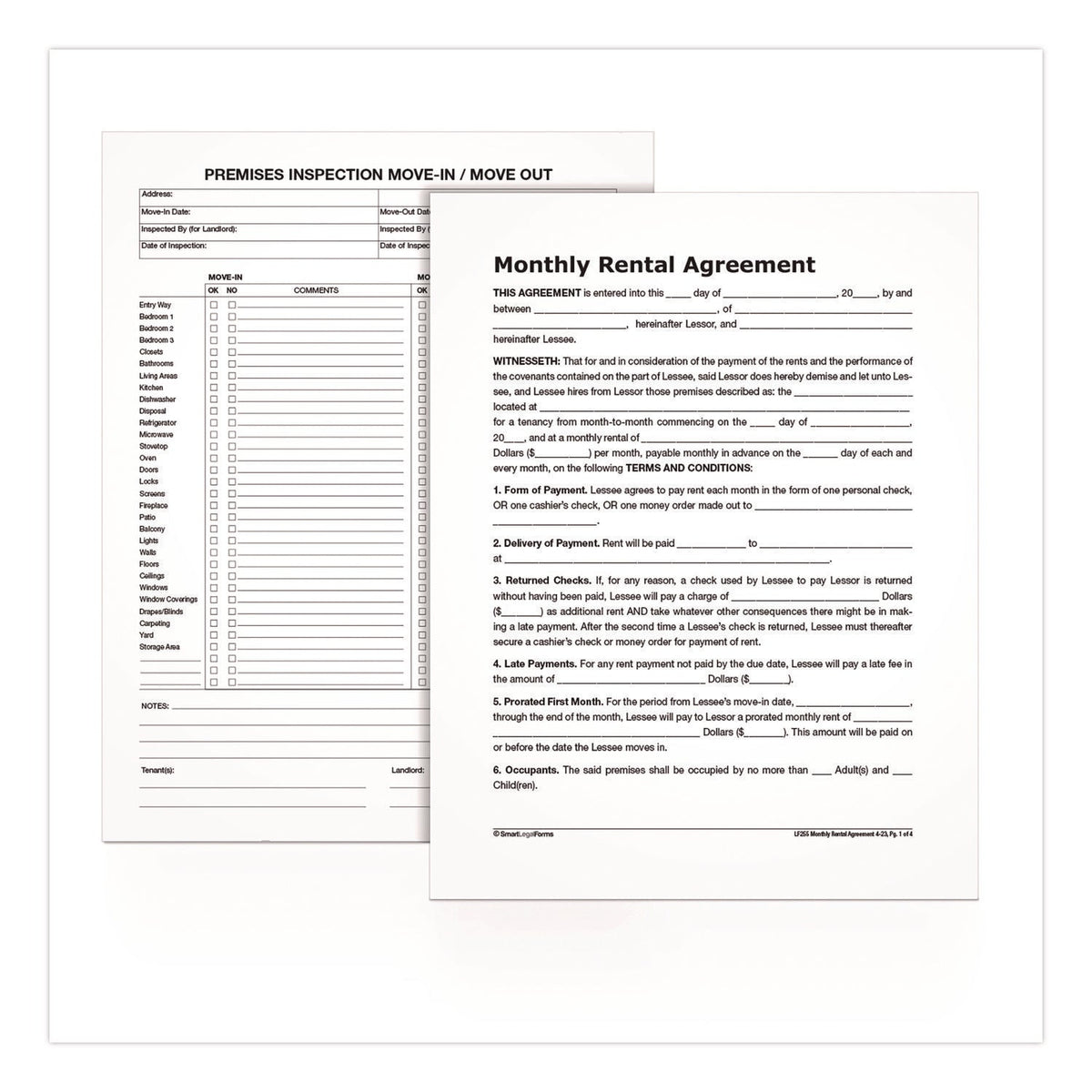 Adams® Month-to-Month Residential Rental Agreement Digital Download with Instructions, 8.5 x 11, Unlimited Number of Forms