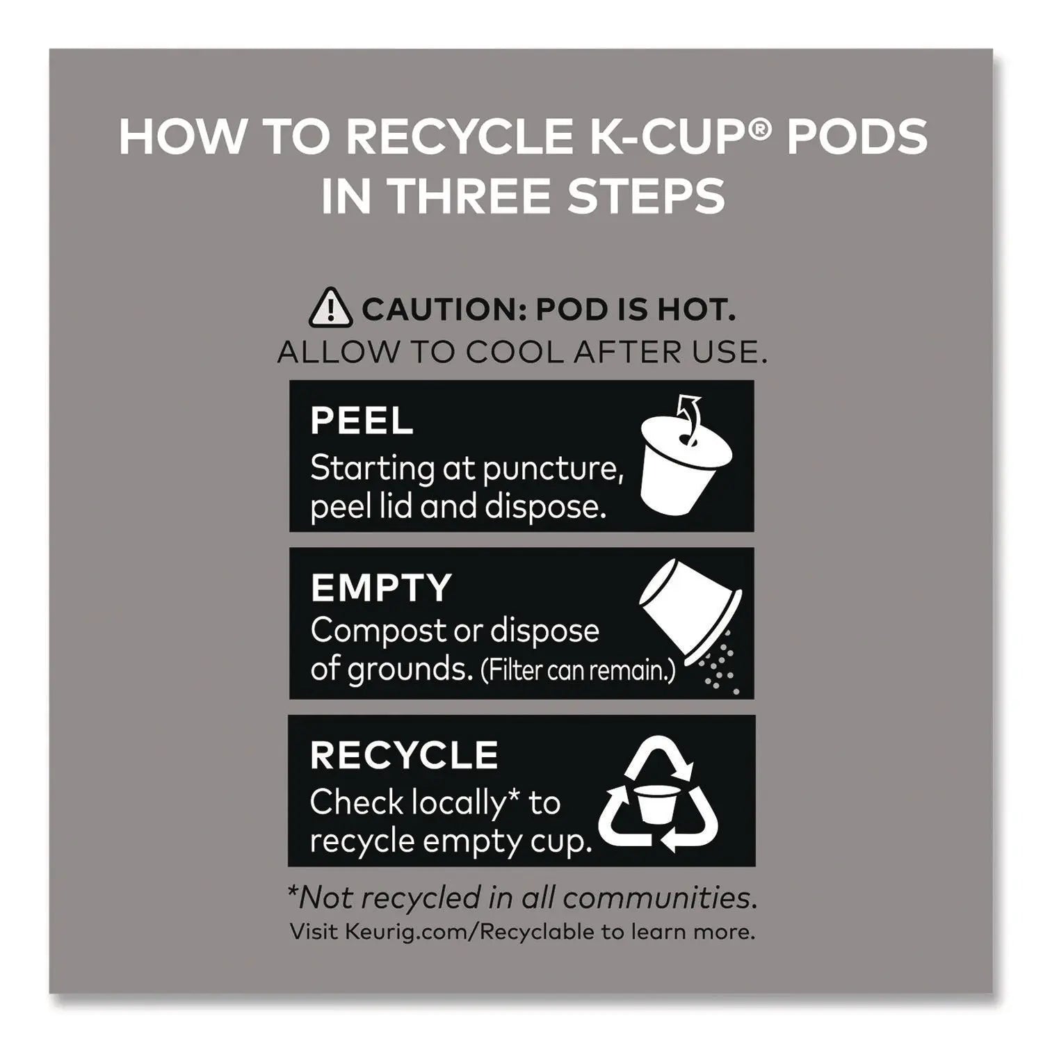 The Original Donut Shop® Decaf Coffee K-Cup Pods, 48/Box