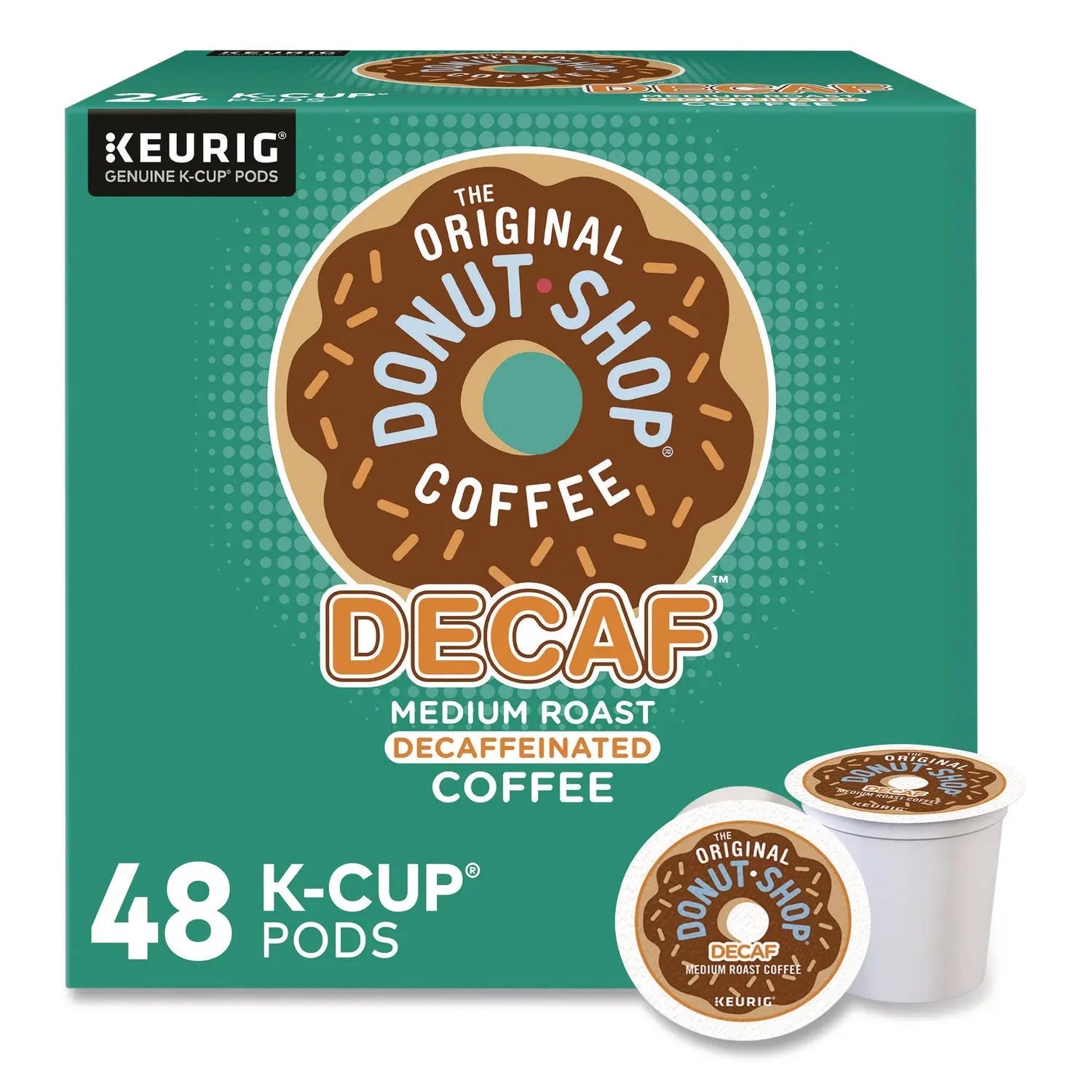 The Original Donut Shop® Decaf Coffee K-Cup Pods, 48/Box