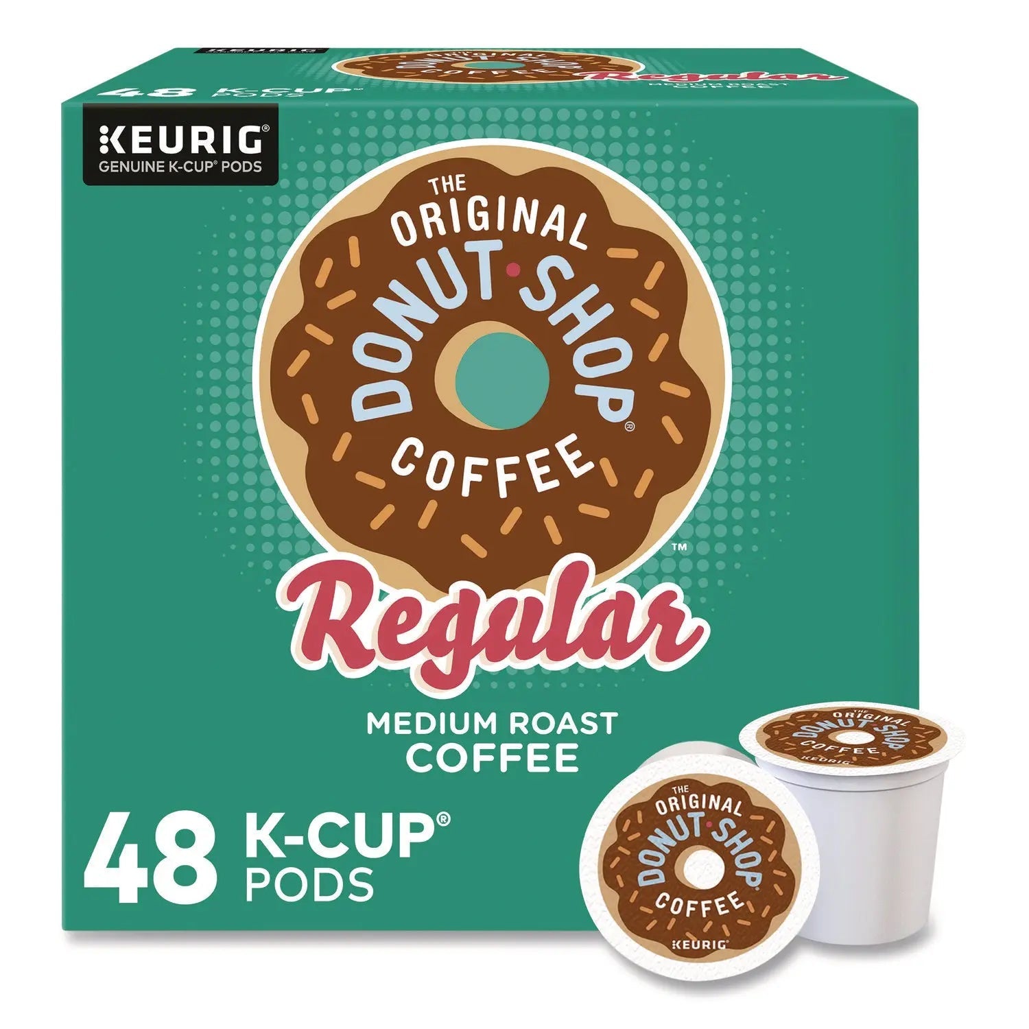 The Original Donut Shop® Donut Shop Coffee K-Cups, Regular, 0.39 oz, 48/Box