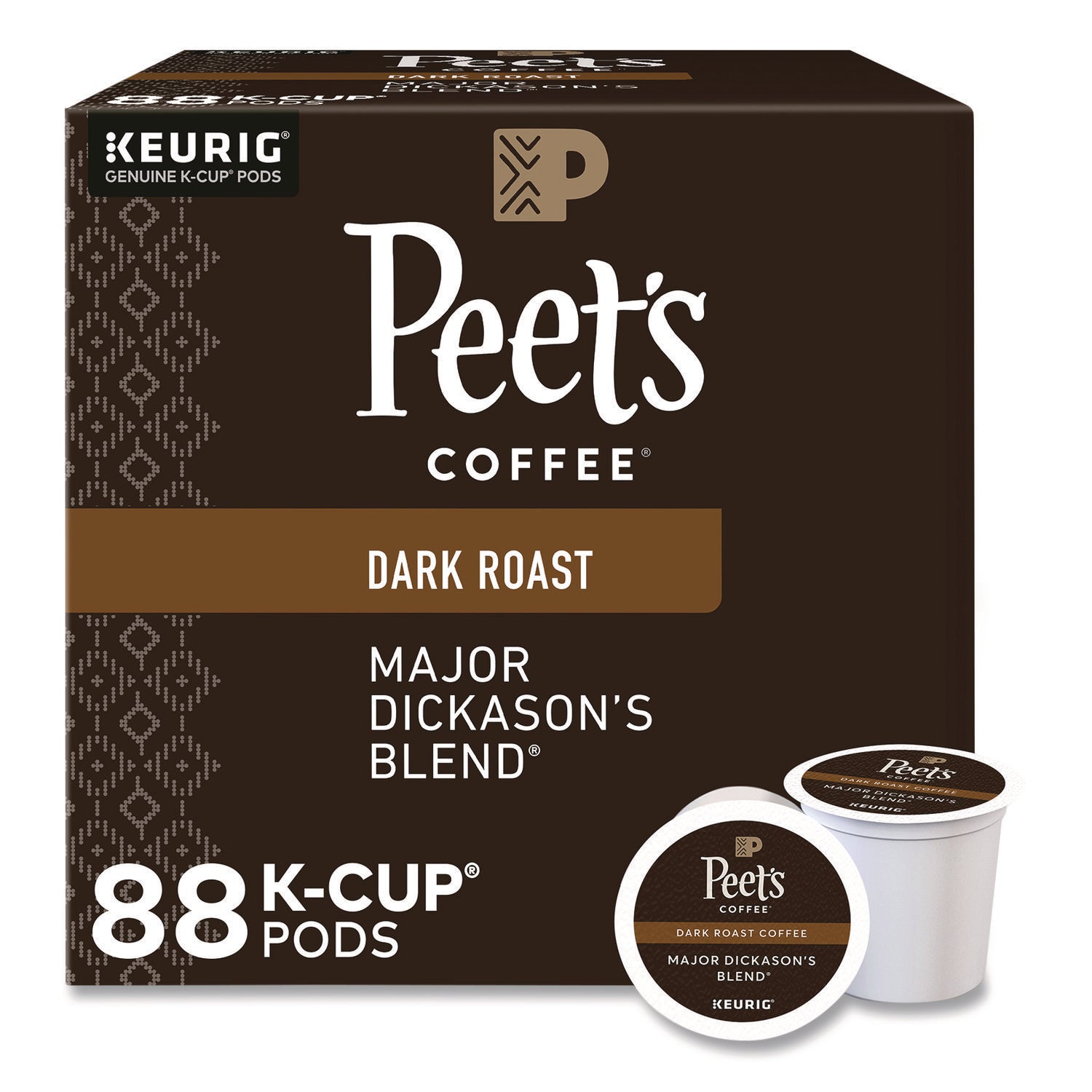 Peet's Coffee & Tea® Major Dickason's Blend K-Cups, 0.44 oz, 88/Carton