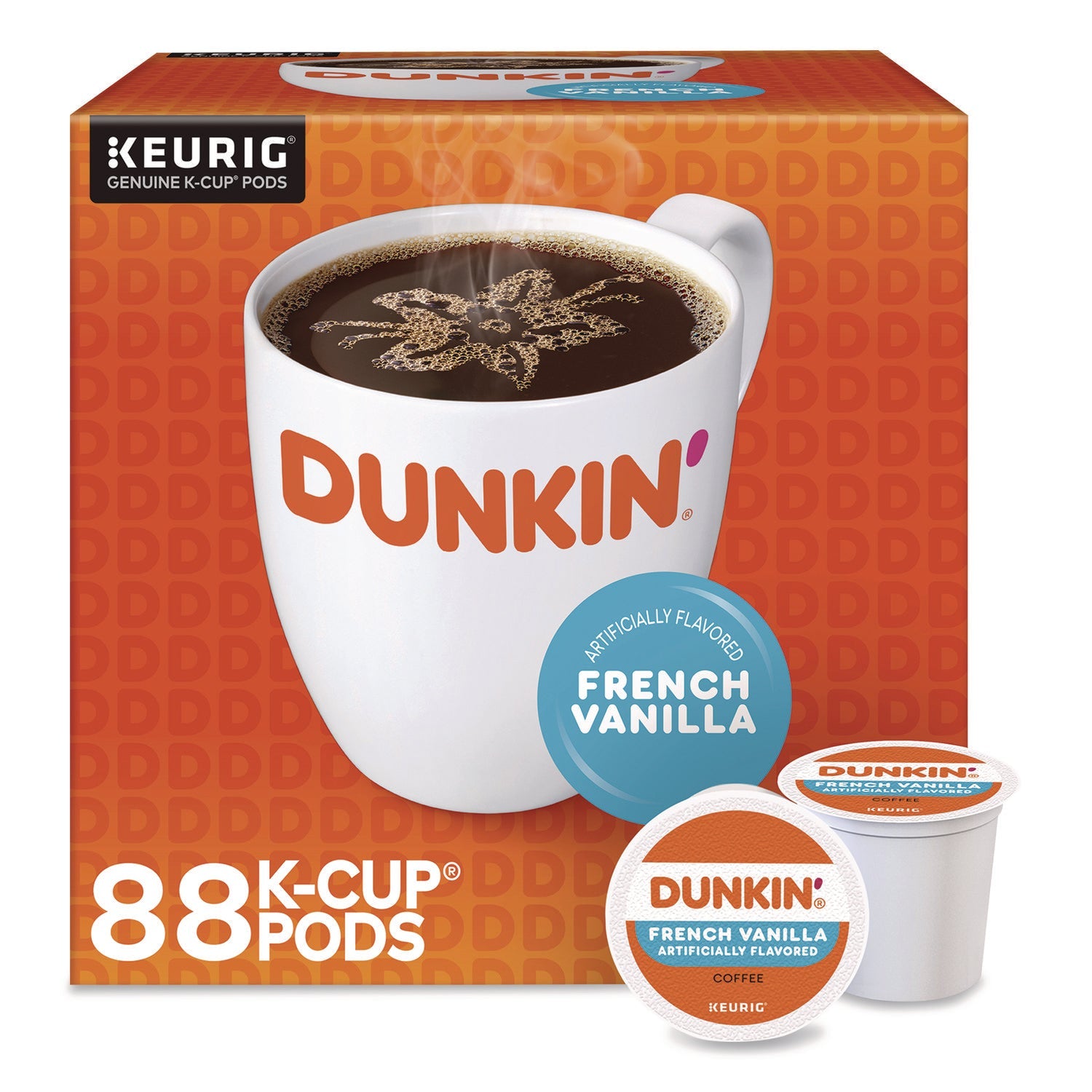 Green Mountain Coffee® French Vanilla Coffee K-Cup Pods, 0.37 oz, 22/Box, 4 Boxes/Carton
