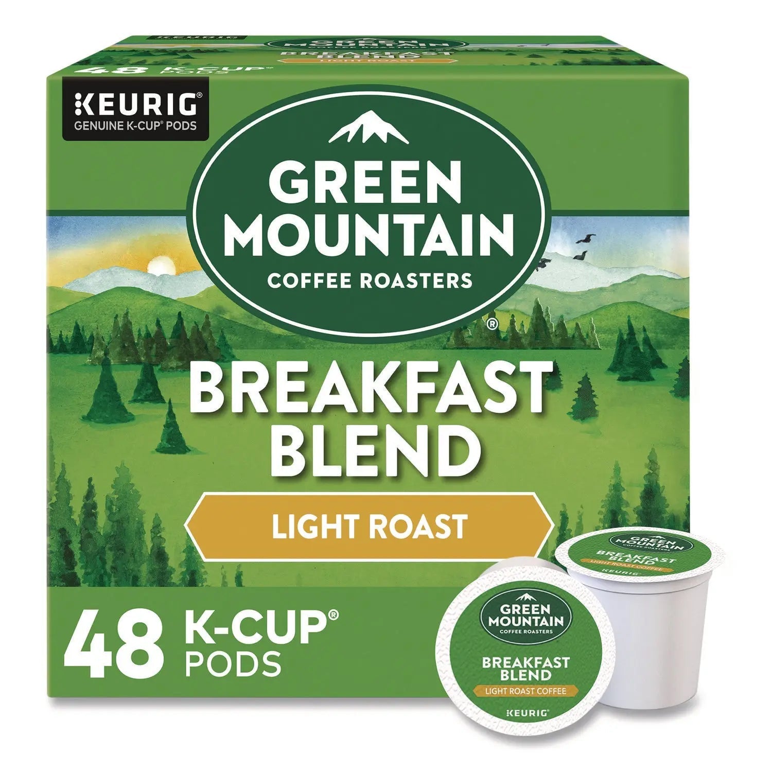 Green Mountain Coffee® Breakfast Blend Coffee K-Cups, 0.31 oz, 48/Box