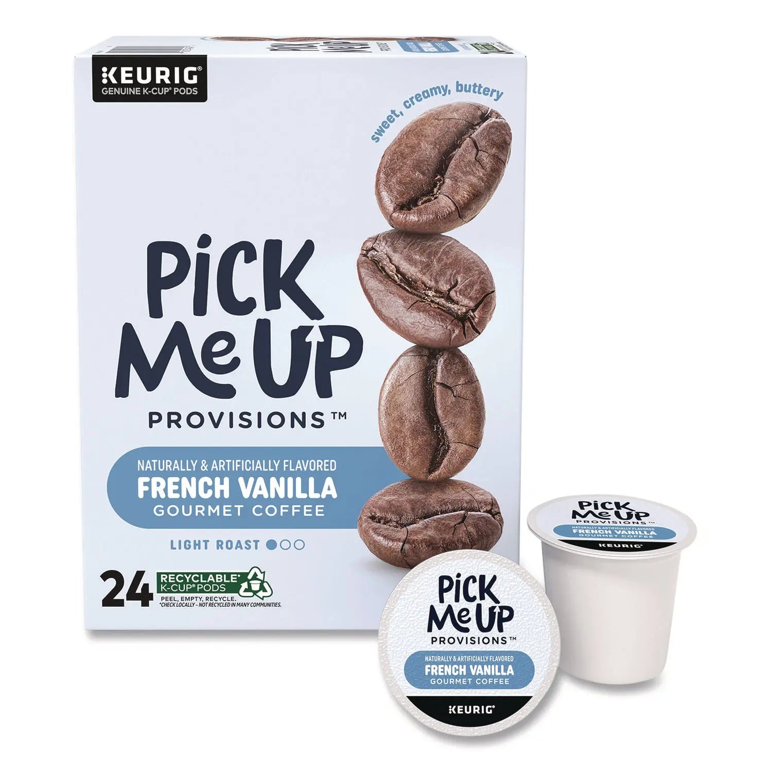 Pick Me Up Provisions™ French Vanilla Coffee K-Cups, 24/Box
