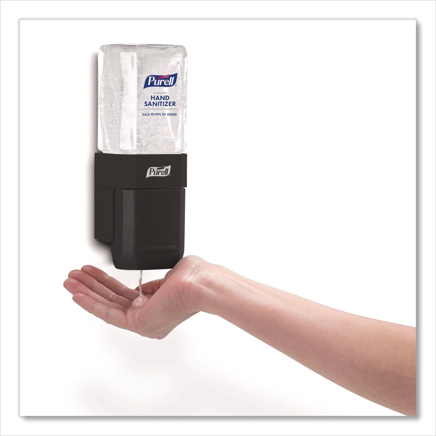 PURELL® ES1 Hand Sanitizer Dispenser Starter Kit, 450 mL, 3.12 x 5.88 x 5.81, Graphite