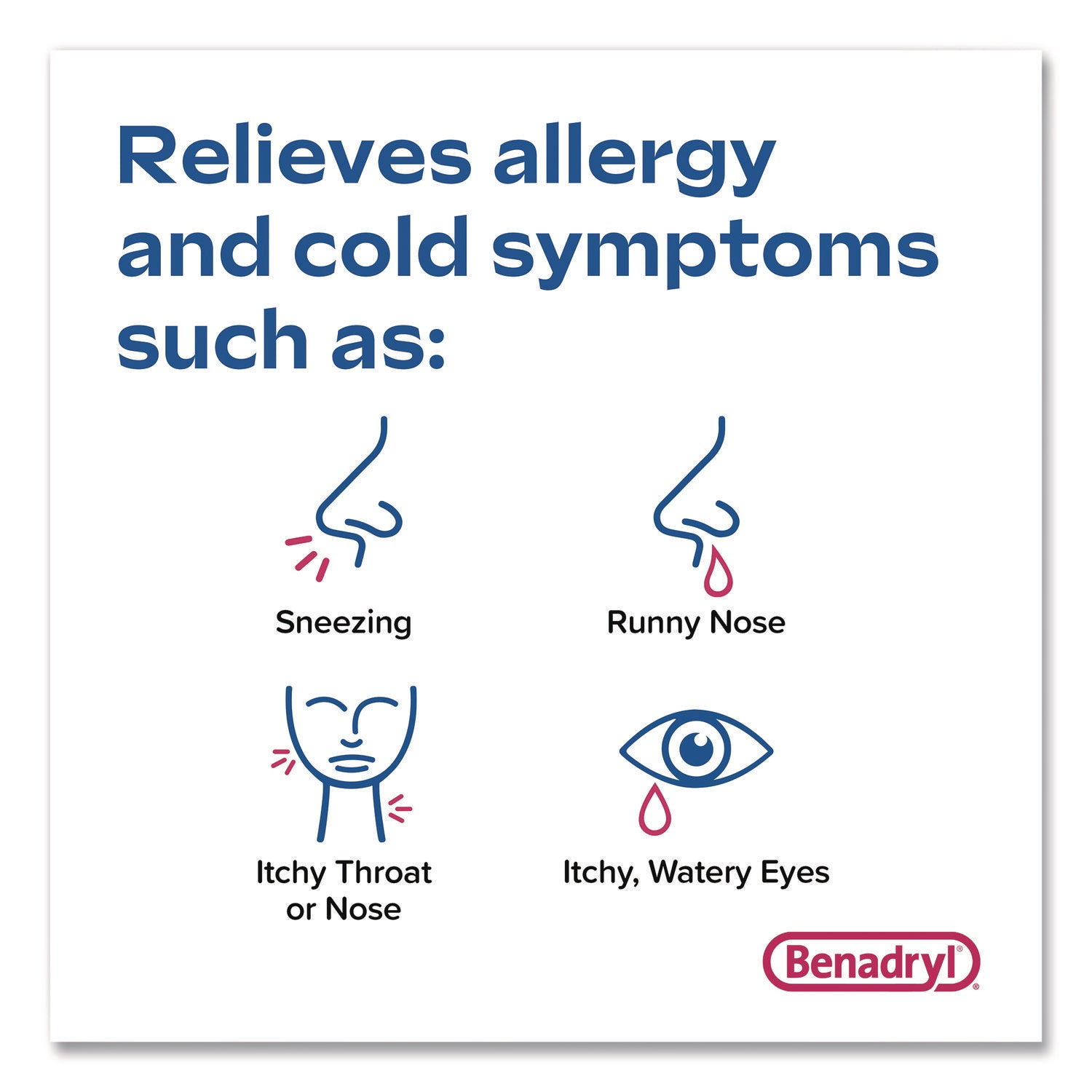 Benadryl® Allergy Ultratabs Tablets, Two-Pack, 60 Packs/Box