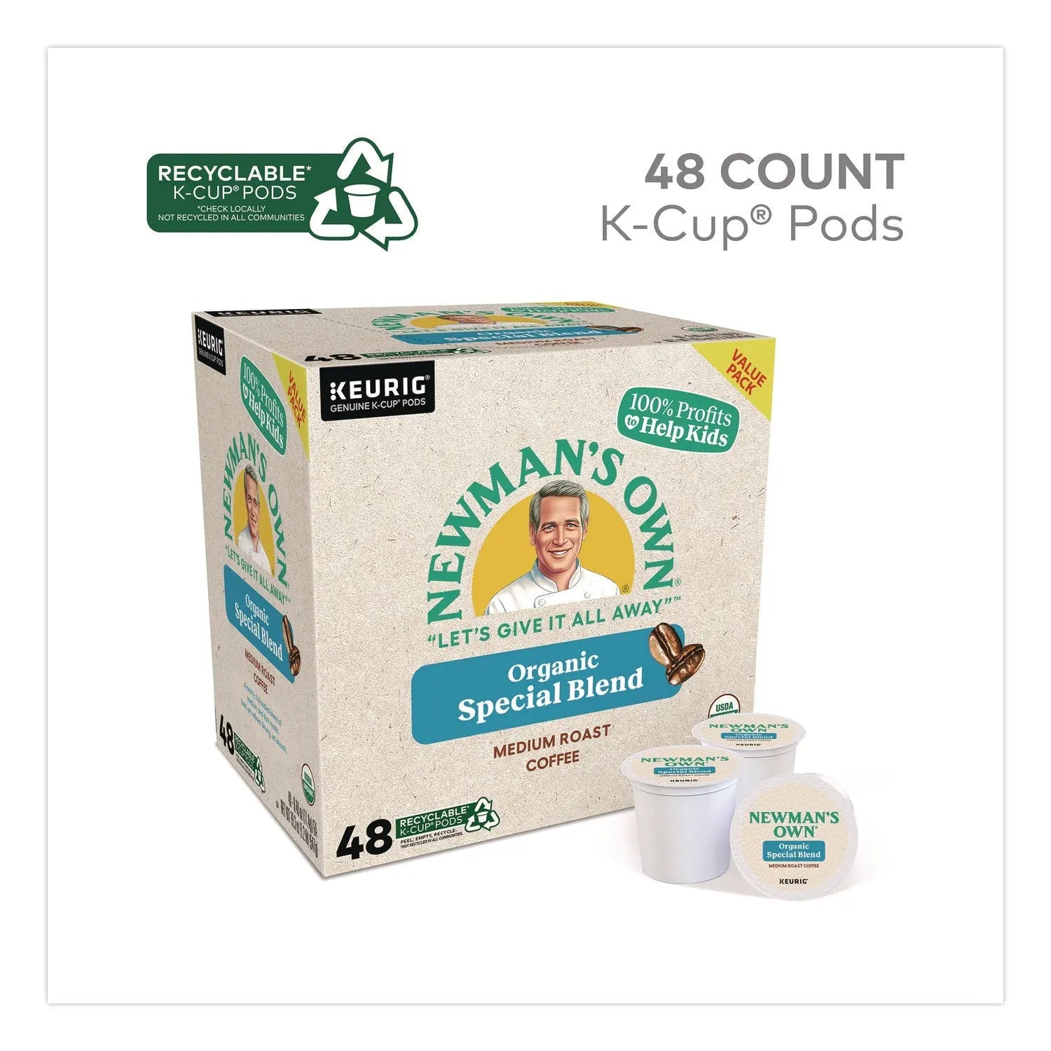 Newman's Own® Organics Special Blend Coffee K-Cups, 48/Box