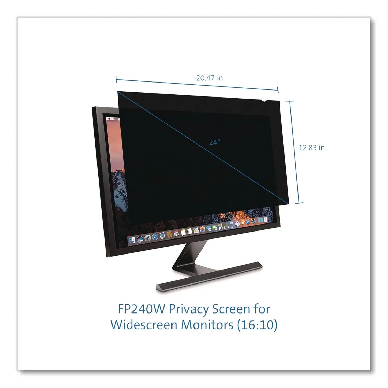 Kensington® Privacy Filter for Widescreen Monitor for 24" Flat Panel Monitors, 16:10 Aspect Ratio