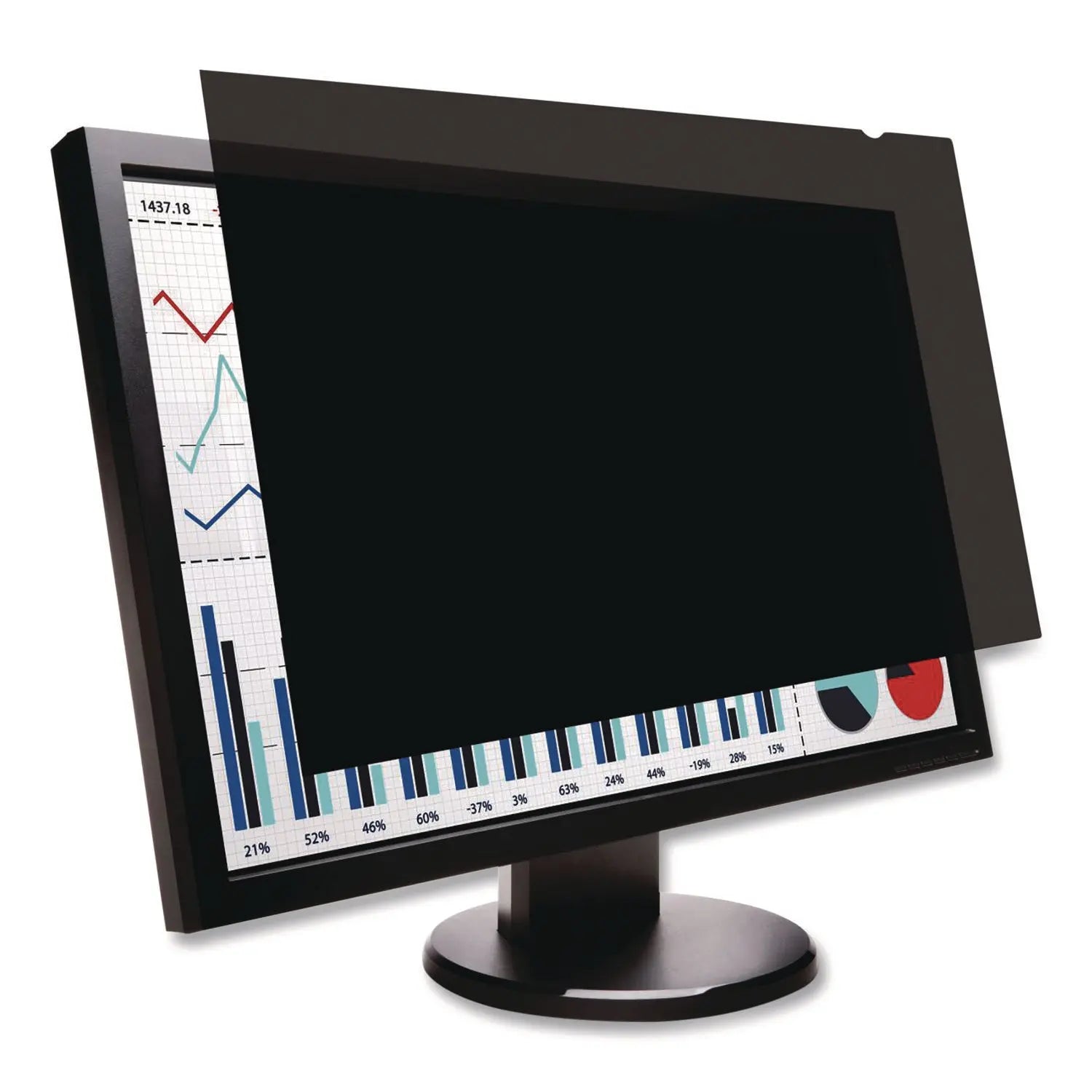 Kensington® Anti-Glare Reversible Privacy Screen for 24" Widescreen Flat Panel Monitor, 16:9 Aspect Ratio
