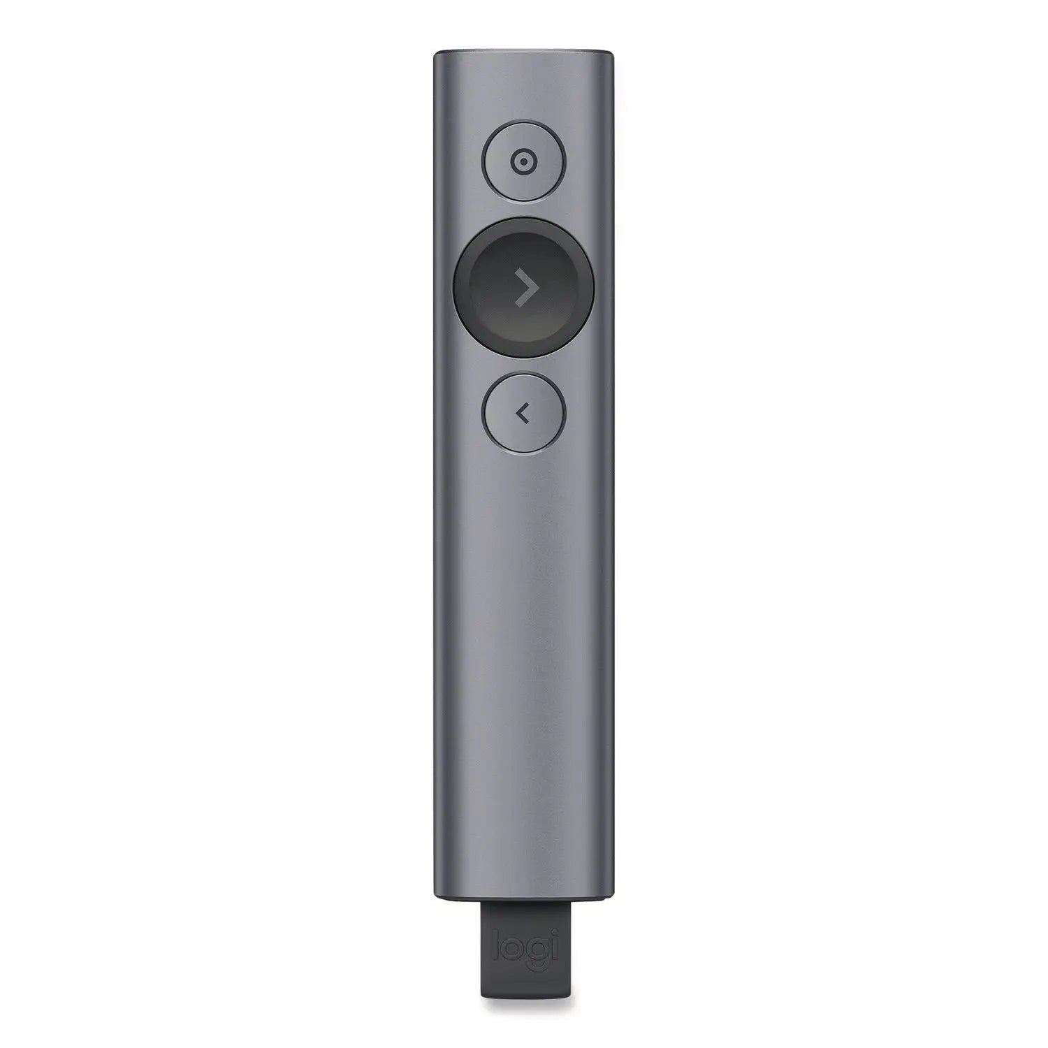 Logitech® Spotlight Presentation Remote, Projects 100 ft, Slate