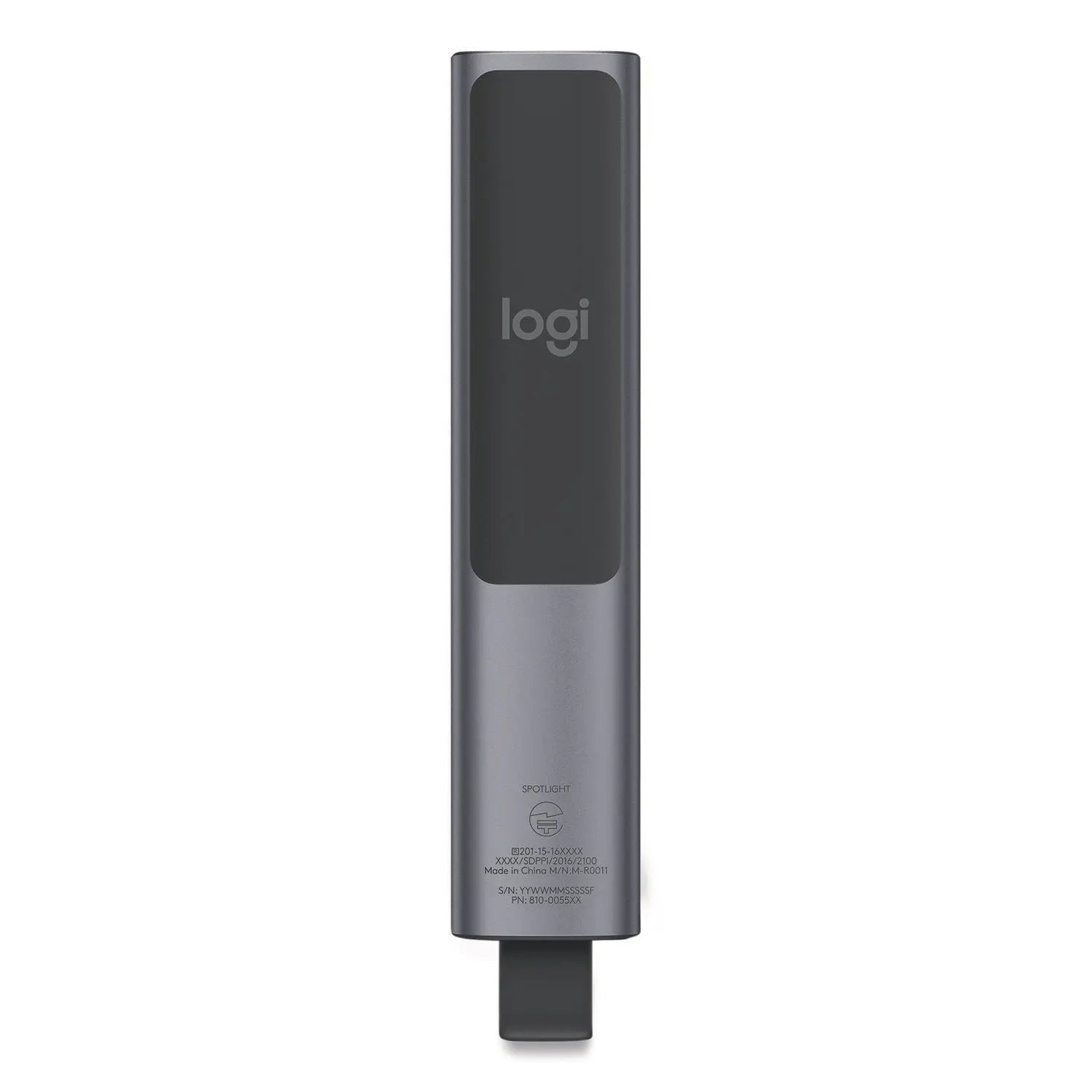 Logitech® Spotlight Presentation Remote, Projects 100 ft, Slate