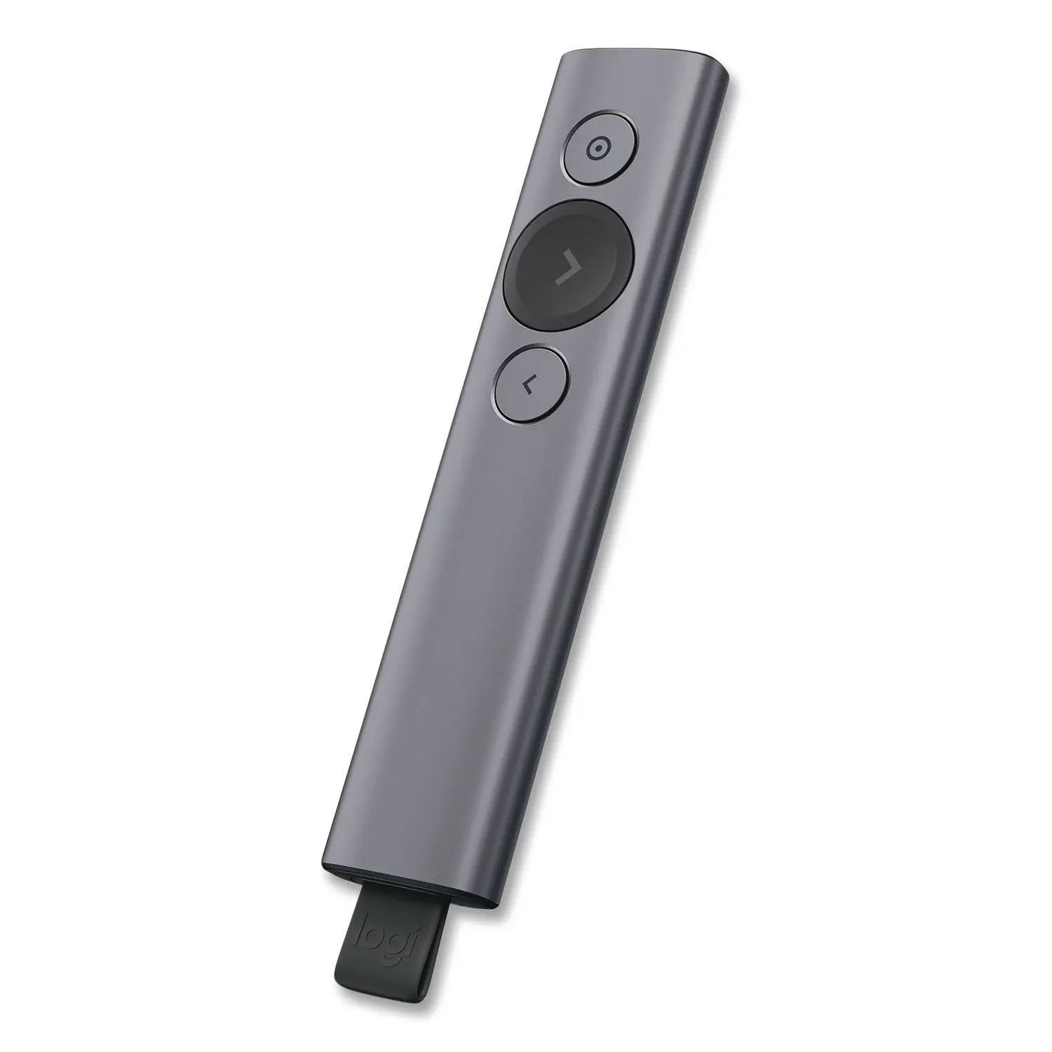 Logitech® Spotlight Presentation Remote, Projects 100 ft, Slate