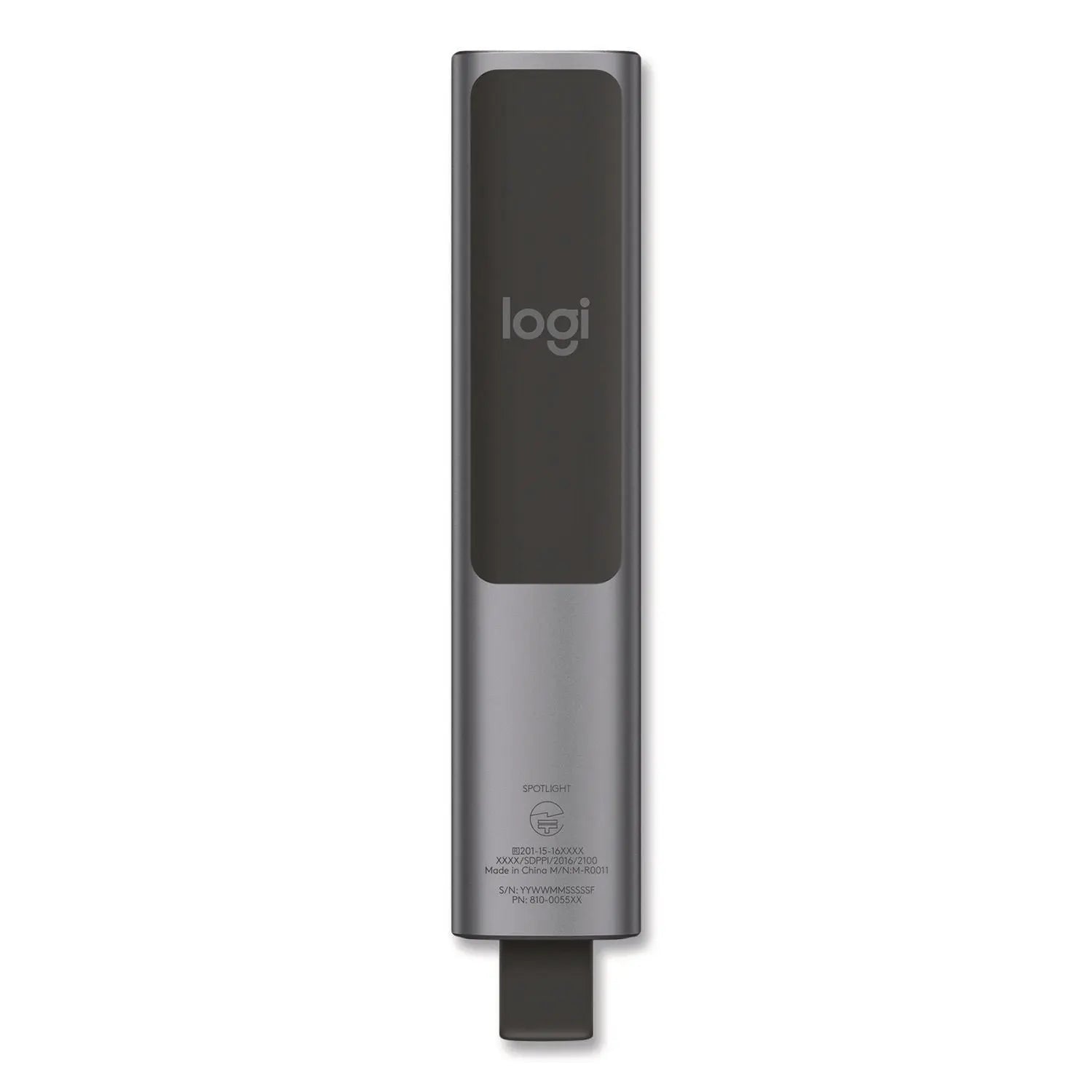 Logitech® Spotlight Presentation Remote, Projects 100 ft, Slate