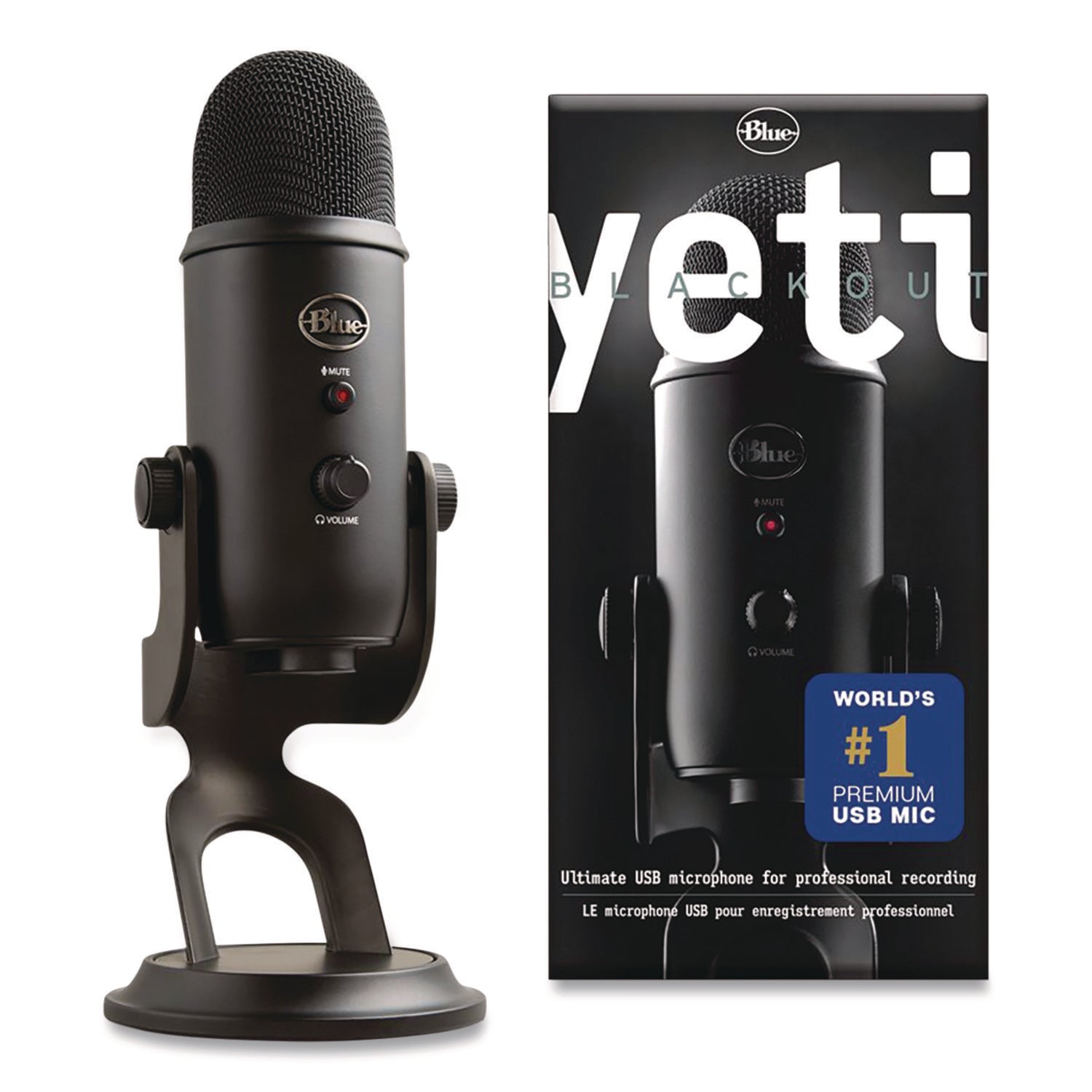 Blue Microphones Yeti Professional USB Microphone, Black