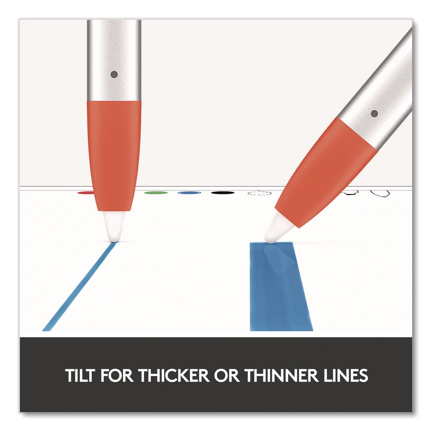 Logitech® Crayon, for iPad, Silver/Orange