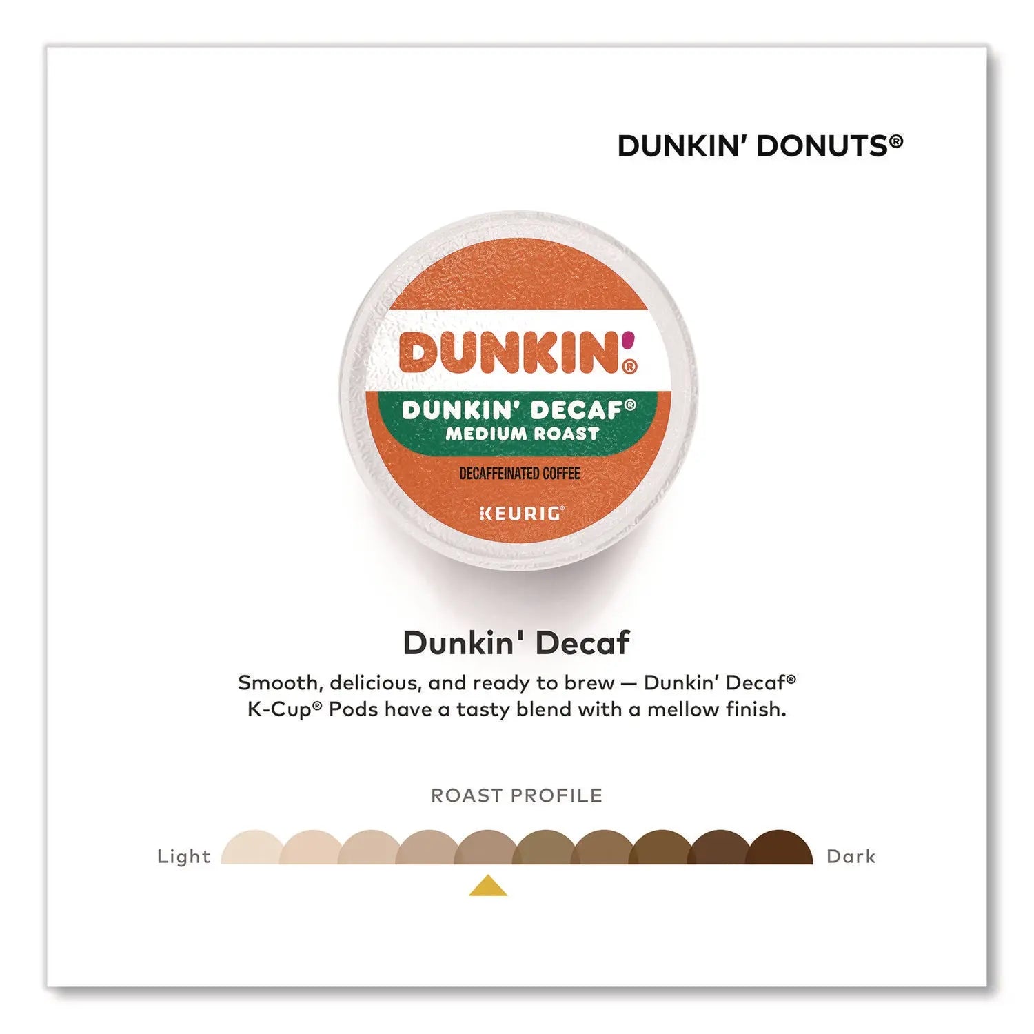 Dunkin'® K-CUP PODS, DUNKIN' DECAF, 44/BOX